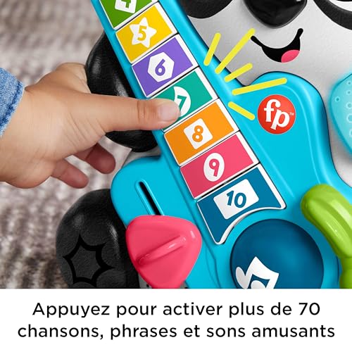 Detalle de Fisher-Price Jouet d’éveil Sync Squad Panda Chiffres (HYK95) — dès 9 mois, lumière et musique interactives
