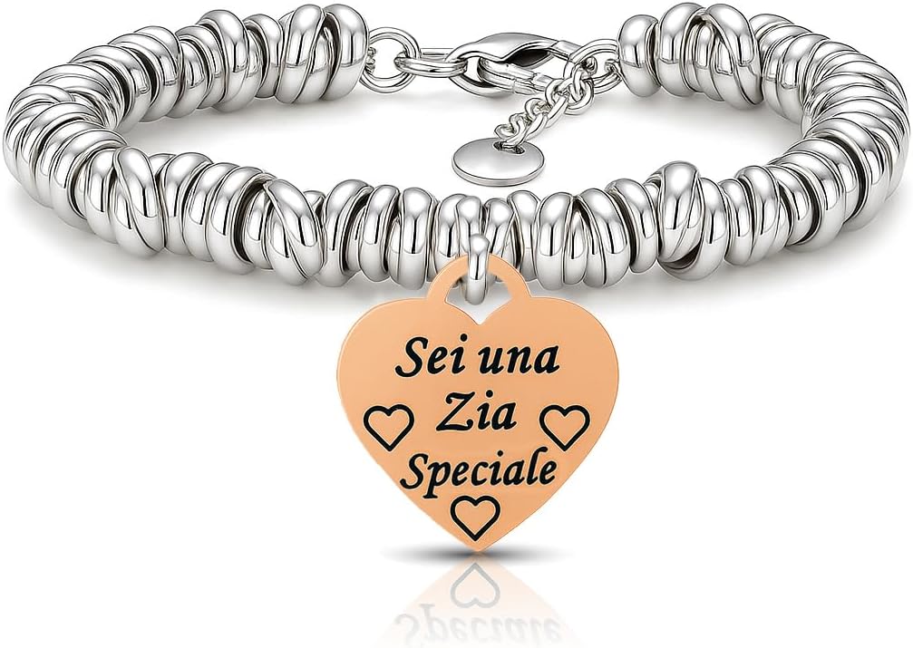 Thumbnail 5 de Saga Gioielli Bracciale Donna con Scritte, Pensieri e Parole – Idea Regalo per Amica, Sorelle, Mamma, Nonna