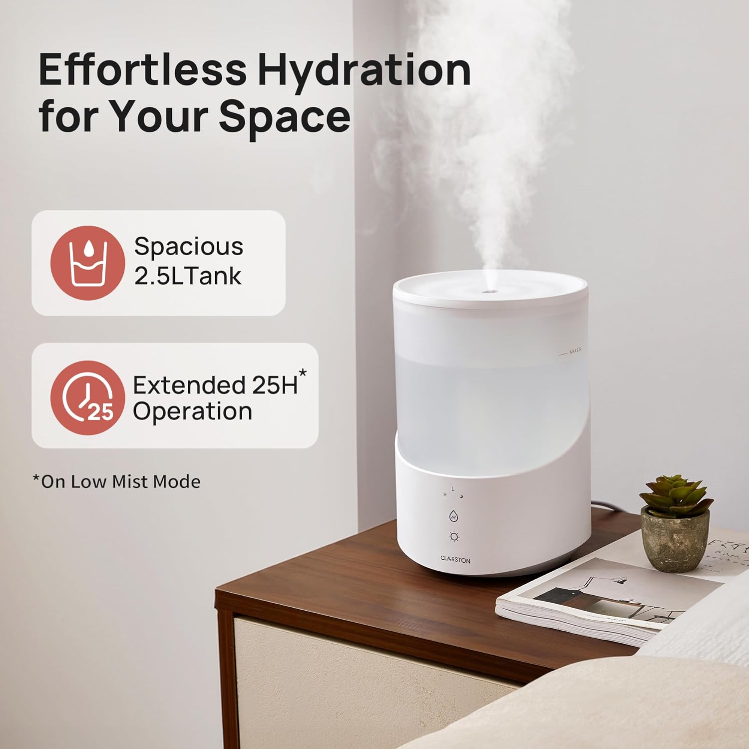 Thumbnail 2 de Clarston Humidifier for Bedroom 2.5L