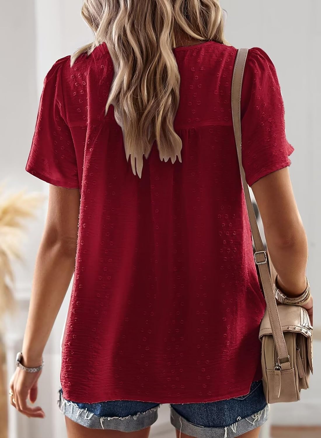 Thumbnail 2 de Falechay Boho Chic Crochet Lace Top – Lightweight Summer Crewneck Blouse