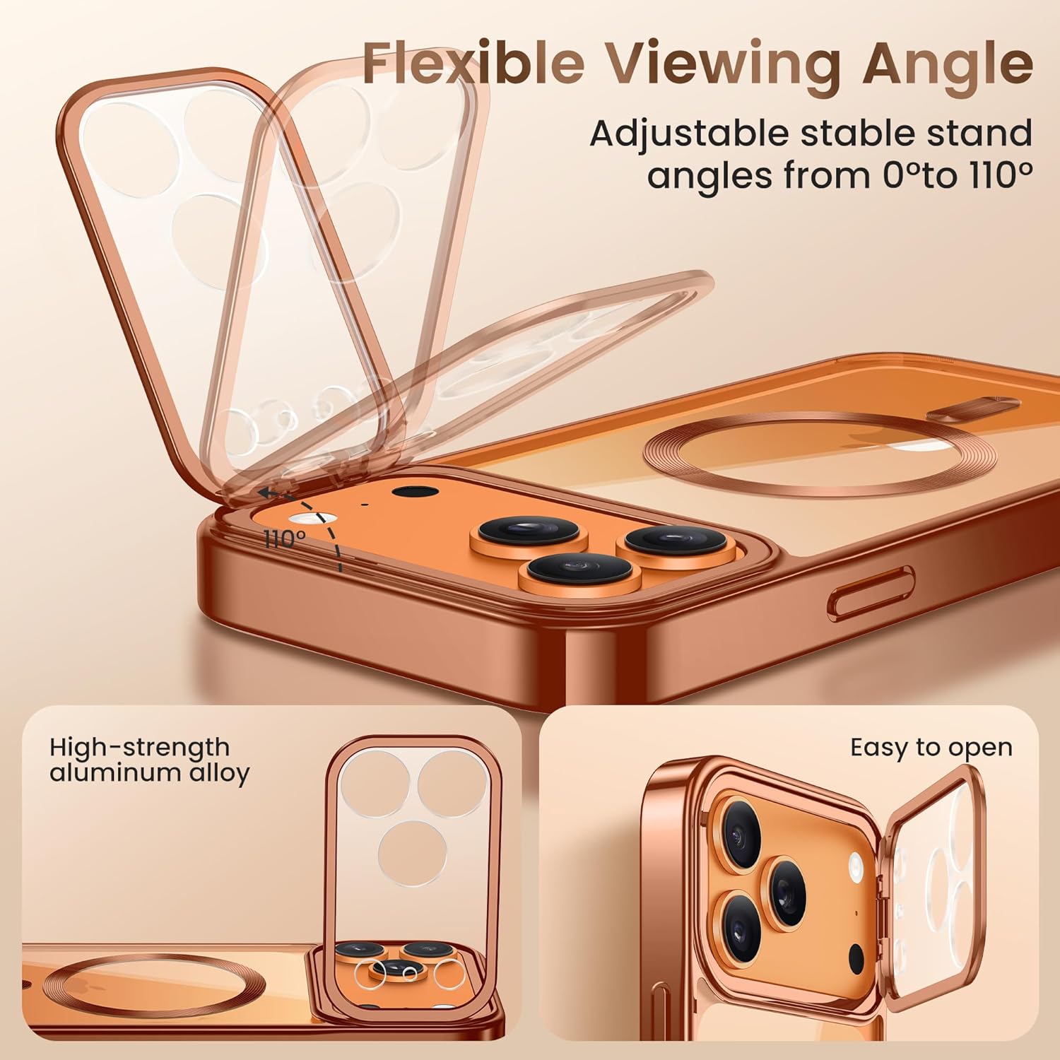 Thumbnail 4 de GOLBINBOX GolbinBox for iPhone 17 Pro Max Case with Stand (MagSafe, Camera Control, Shockproof Protection)