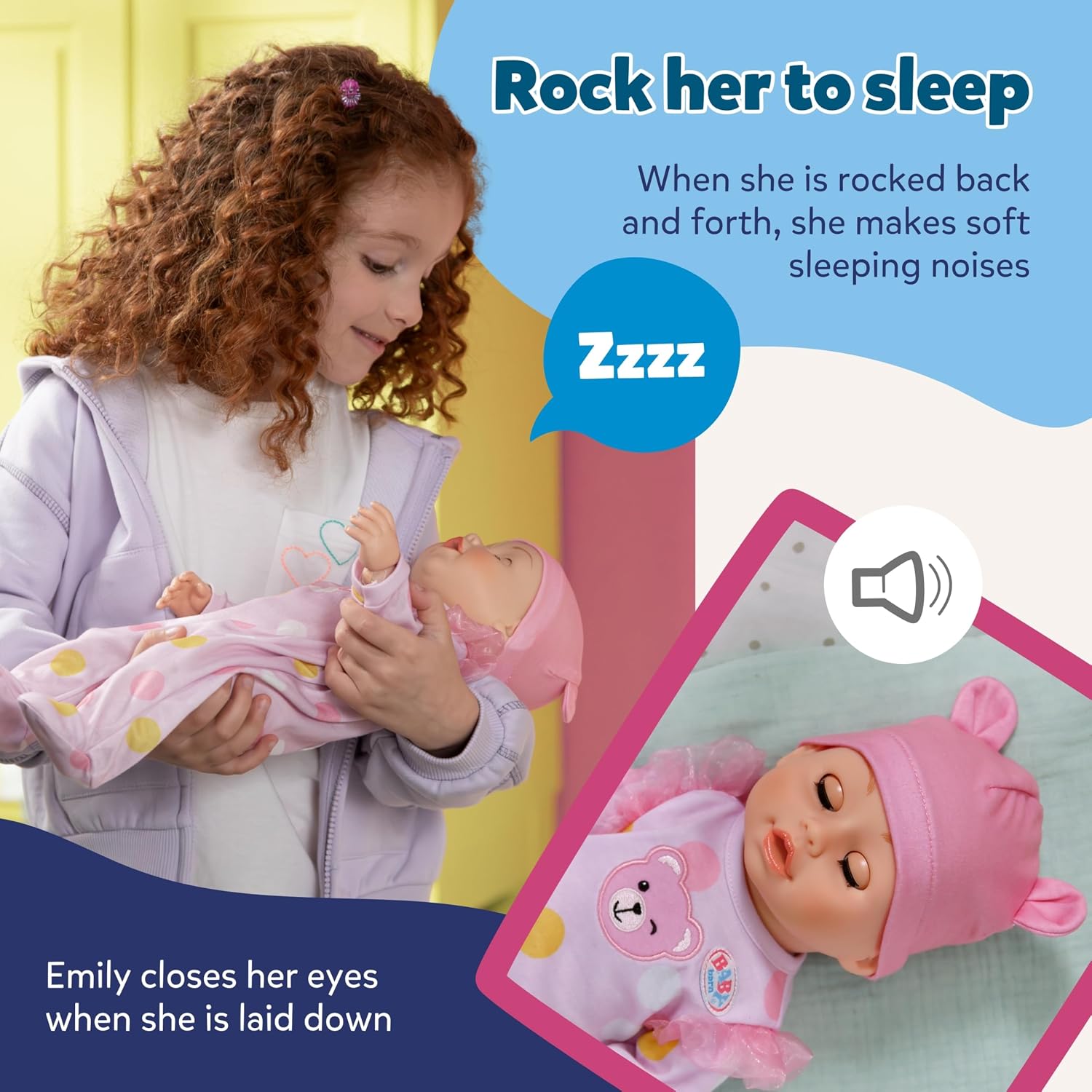 Thumbnail 5 de BABY born Emily Walk with Me 43cm