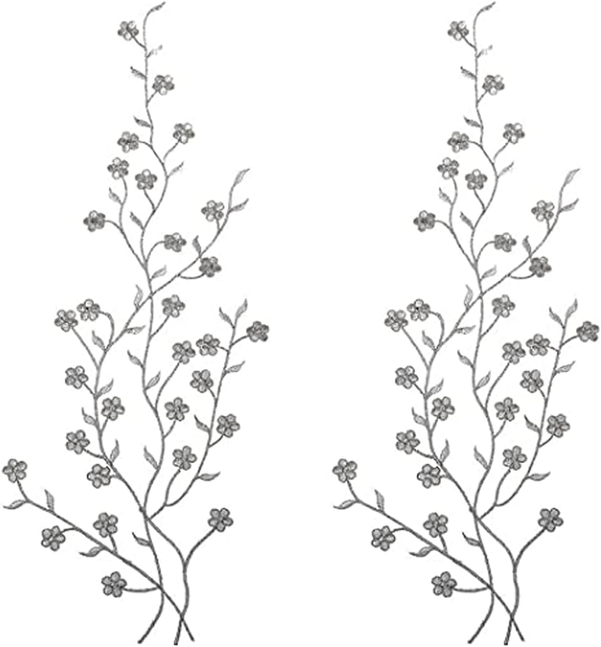 Detalle de TMXAOK Embroidered Flower Patches, 14.2-inch