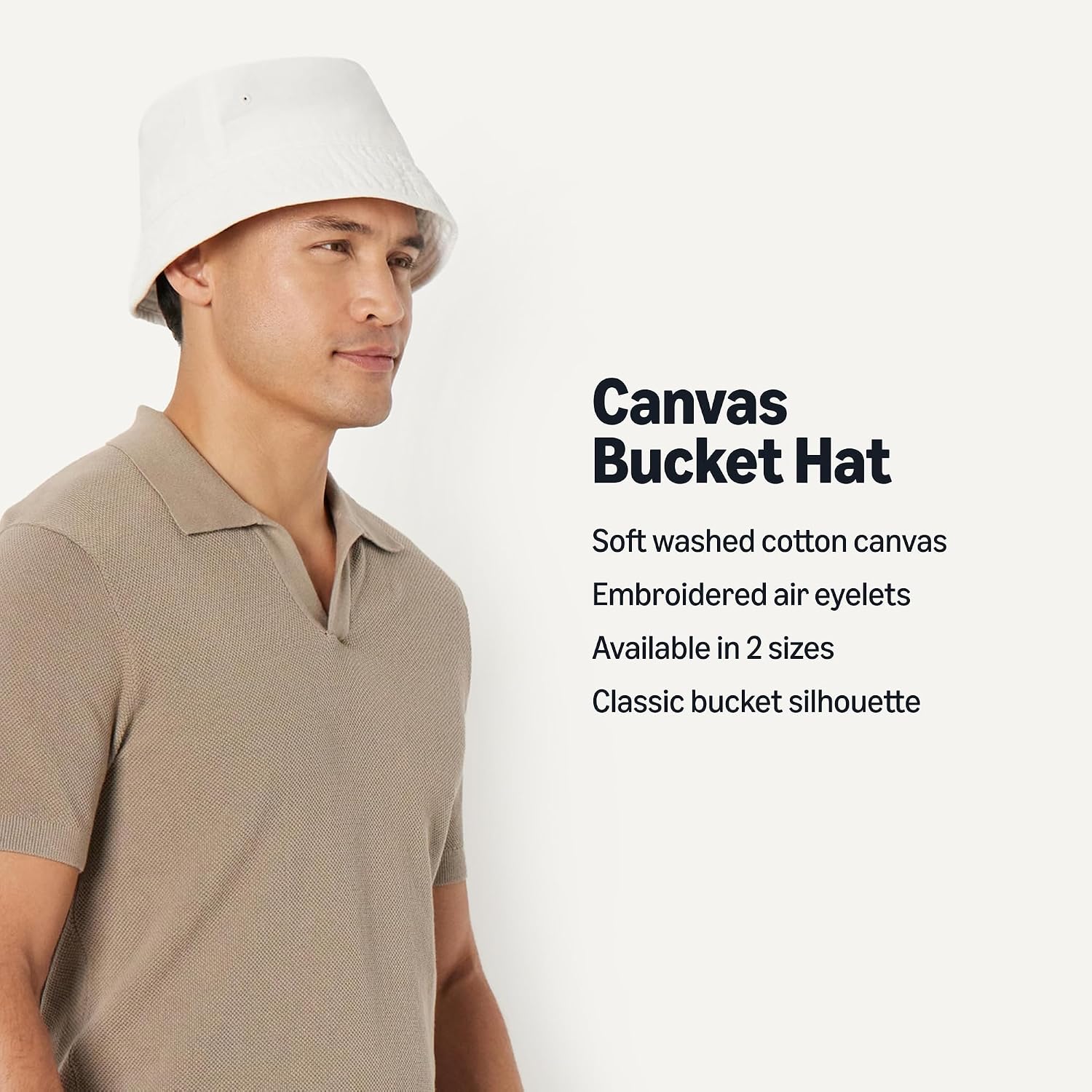 Thumbnail 1 de Amazon Essentials Men's Washed Nylon Bucket Hat with Air Eyelets