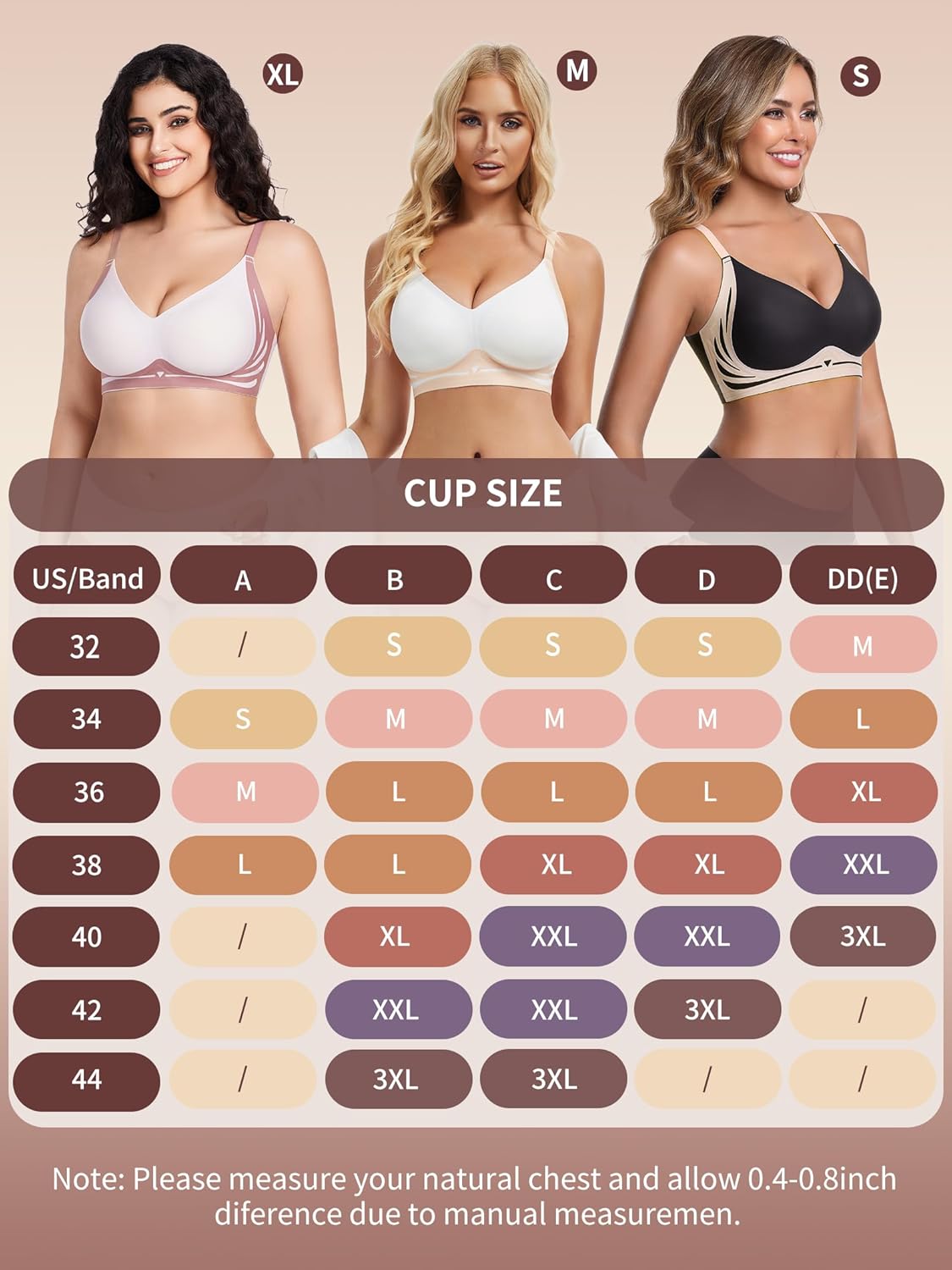 Thumbnail 6 de HBselect Jelly Wireless Bralettes: Seamless Comfort for Everyday Wear