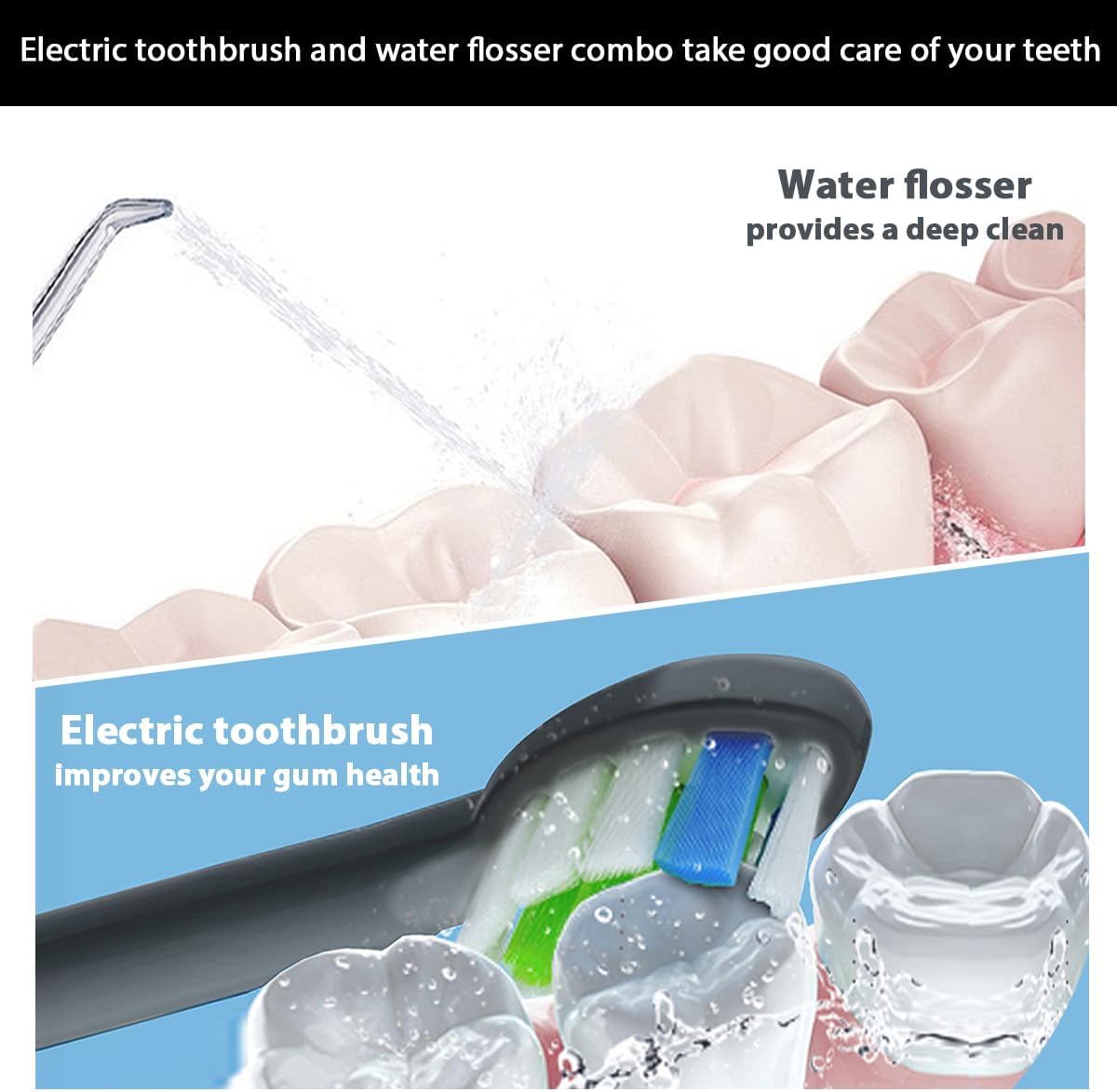 Thumbnail 4 de Water Flosser & Toothbrush Kit 38,000 VPM 🪥