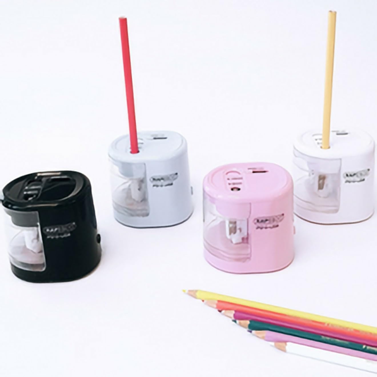 Thumbnail 6 de Rapesco 1447 PS12-USB Taille-Crayon Électrique Automatique Bleu Pastel