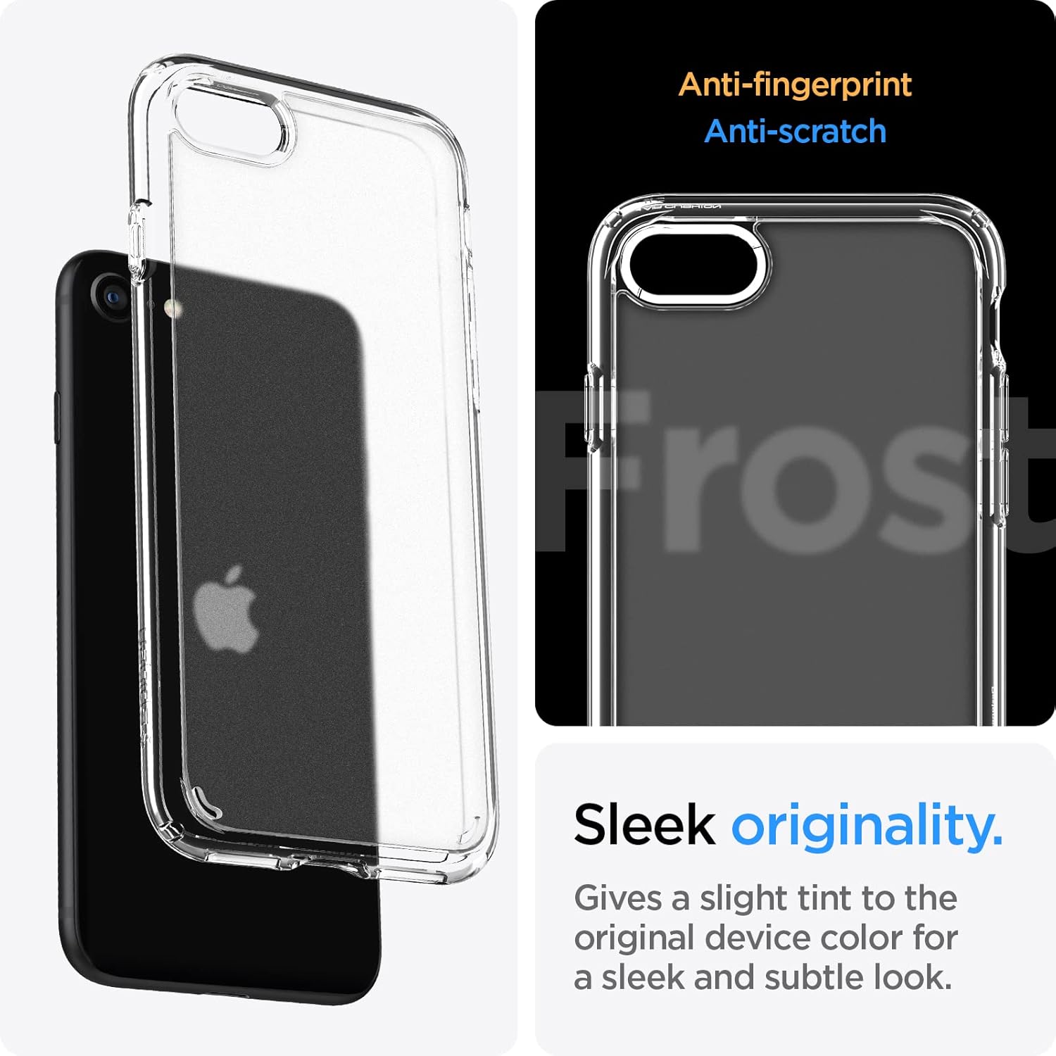 Thumbnail 4 de Coque Spigen Ultra Hybrid Frost Clair pour iPhone SE (2022/2020), iPhone 8 et iPhone 7 – anti-jaunissement