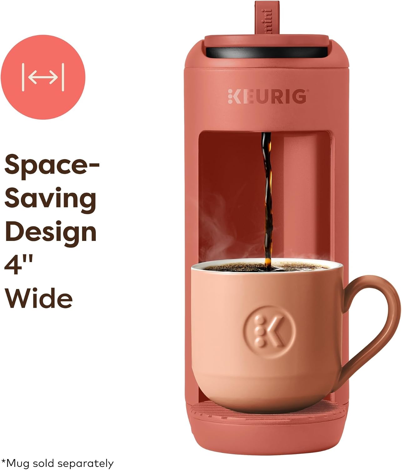 Detalle 2 de Keurig K-Mini Mate Compact 4" Single-Serve Coffee Maker