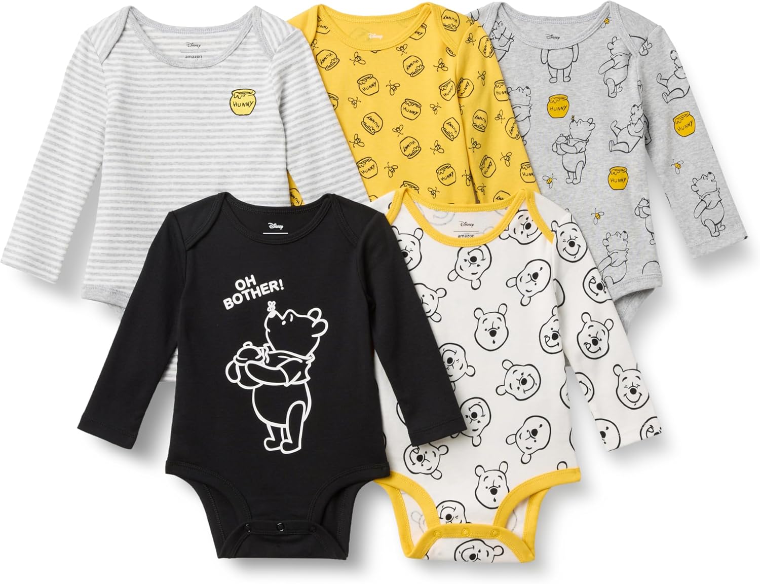 Thumbnail 5 de Amazon Essentials Long-Sleeve Bodysuits for Baby 👶