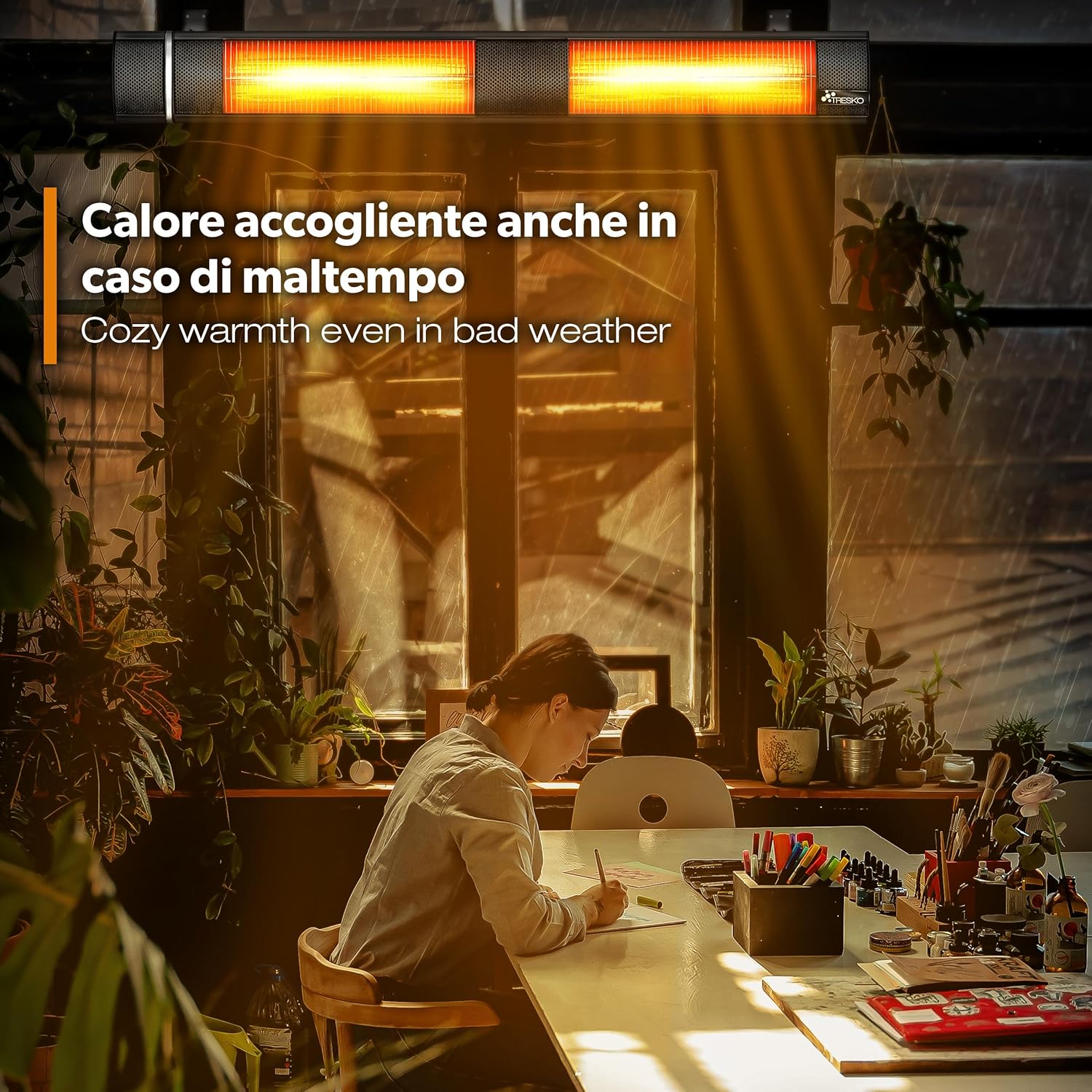 Thumbnail 6 de TRESKO Stufa a Infrarossi 3000W per esterni e interni 📡