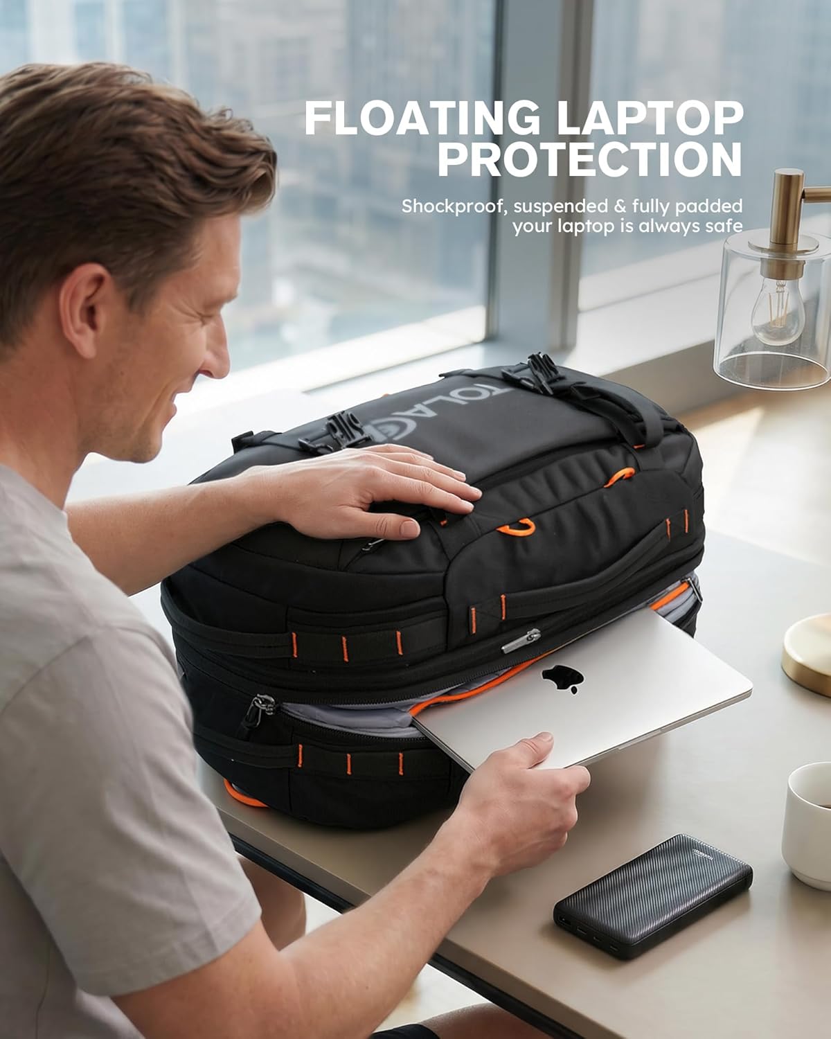 Detalle 1 de Tolaccea Reiserucksack 15,6 Zoll Handgepäck