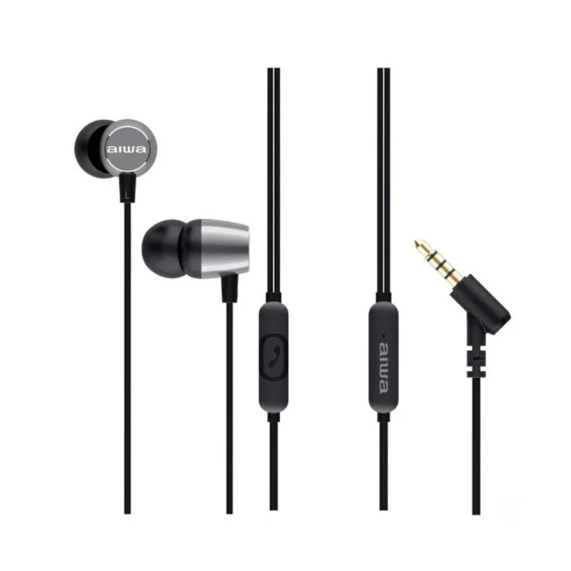 Detalle de Aiwa ESTM-30SL Auriculares Inear Plateados