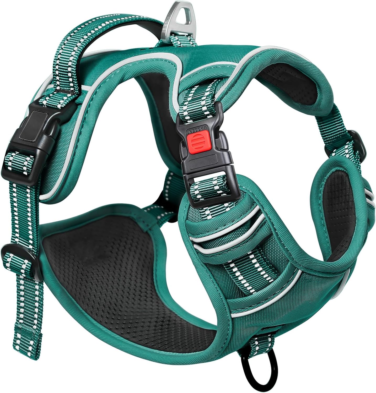 Thumbnail 6 de HEELE Dog Harness No Pull with Neck Release and Lock – Grass Green, Size M