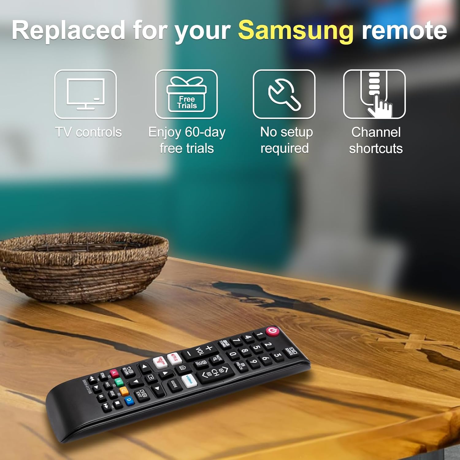 Thumbnail 6 de Ersatz Fernbedienung für Samsung TV 2er-Pack