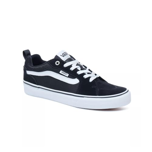 Detalle de Vans Filmore negras y blancas: zapatillas para hombre en talla 46