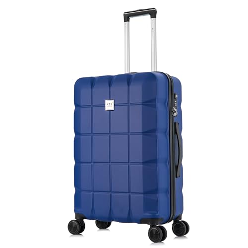 Detalle de ATX Luggage Medium Suitcase 65L with 360° Dual Spinner Wheels – Midnight Blue