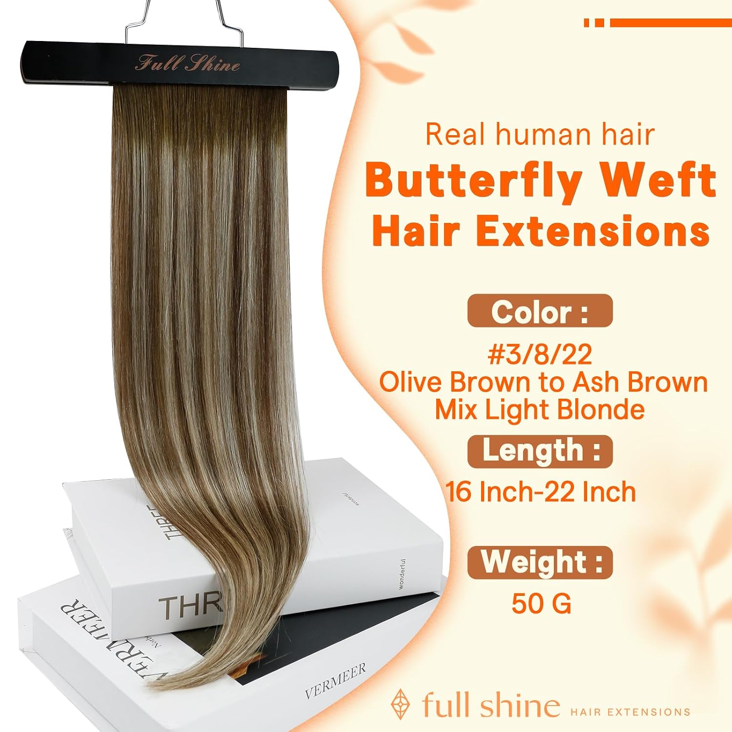 Thumbnail 1 de Full Shine Butterfly Weft Extensions 16 Inch 50G