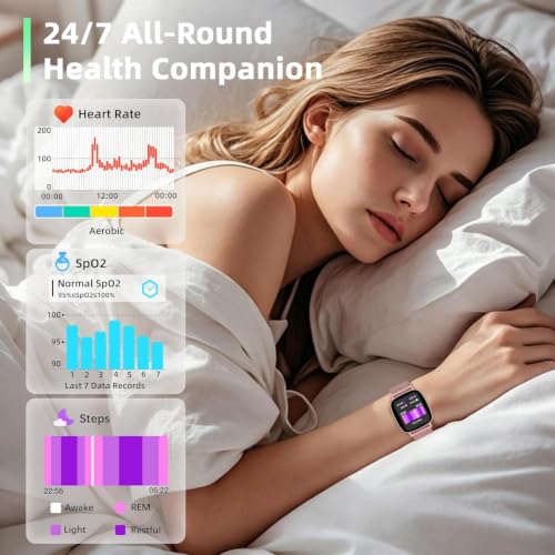 Detalle de coesio Smartwatch Donna,2 Cinturini: Monitoraggio Salute 24/7, 1.85'' Schermo HD e 120+ Sport