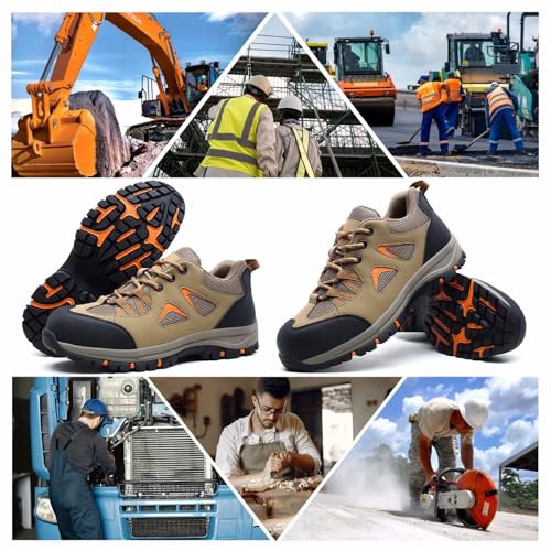 Thumbnail 4 de Chaussures de sécurité CYKYGGO pour hommes et femmes – légère et kaki, EU 37