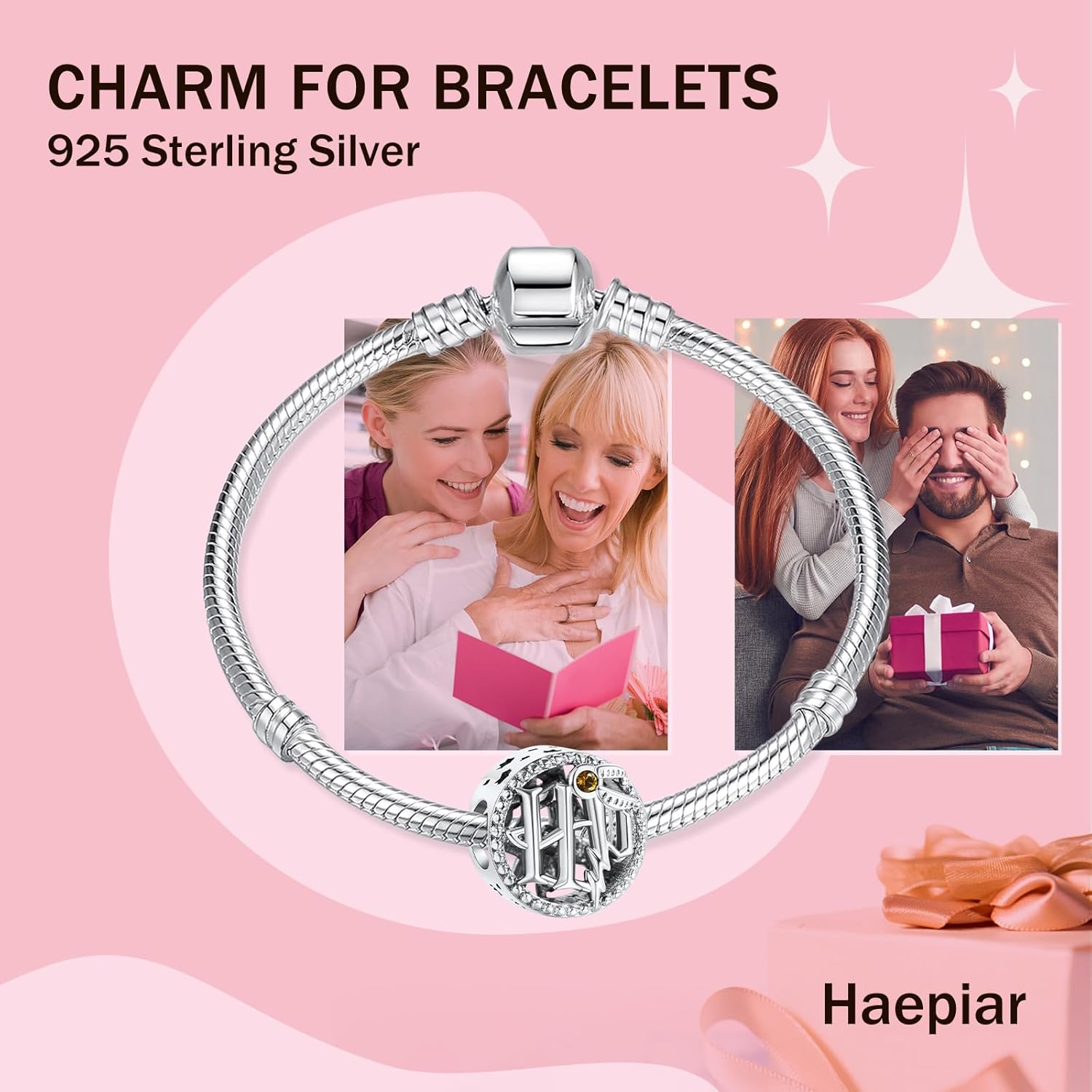 Thumbnail 1 de HAEPIAR 925 Sterling Silber Charms Anhänger Außerirdischer Hund – Für Armbänder und Halsketten