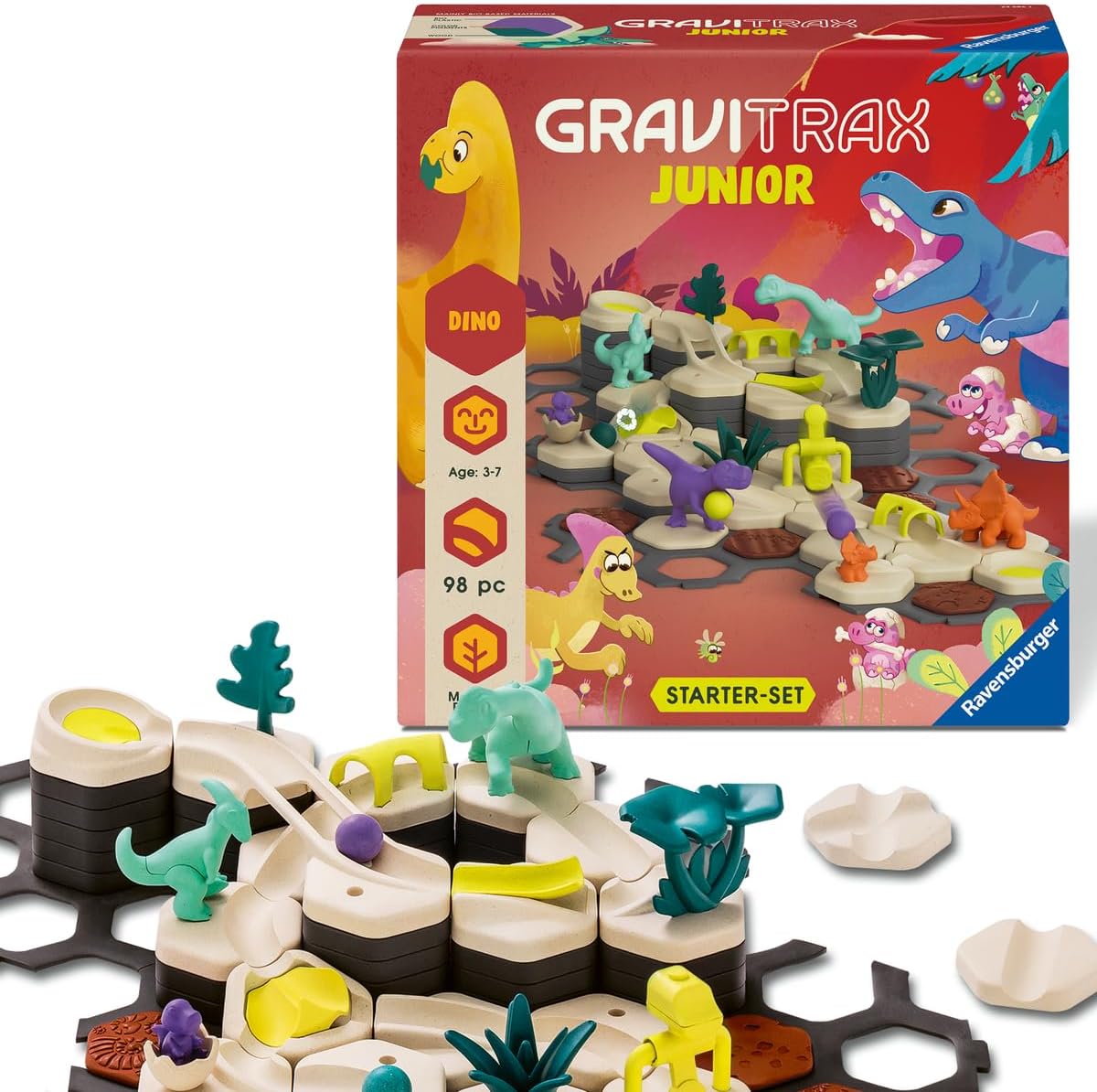Thumbnail 3 de Ravensburger GraviTrax Junior Starter Set Dino – 100 pièces