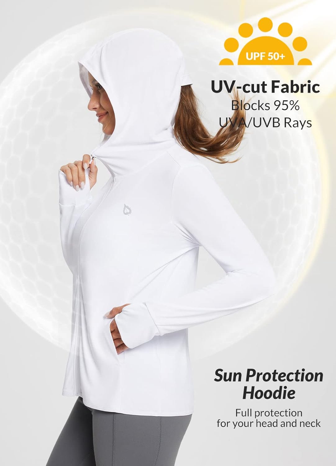 Thumbnail 3 de baleaf Women’s Sun Protection Jacket Hoodie (Lightweight Long Sleeve UPF 50+ Sun Cover Up)