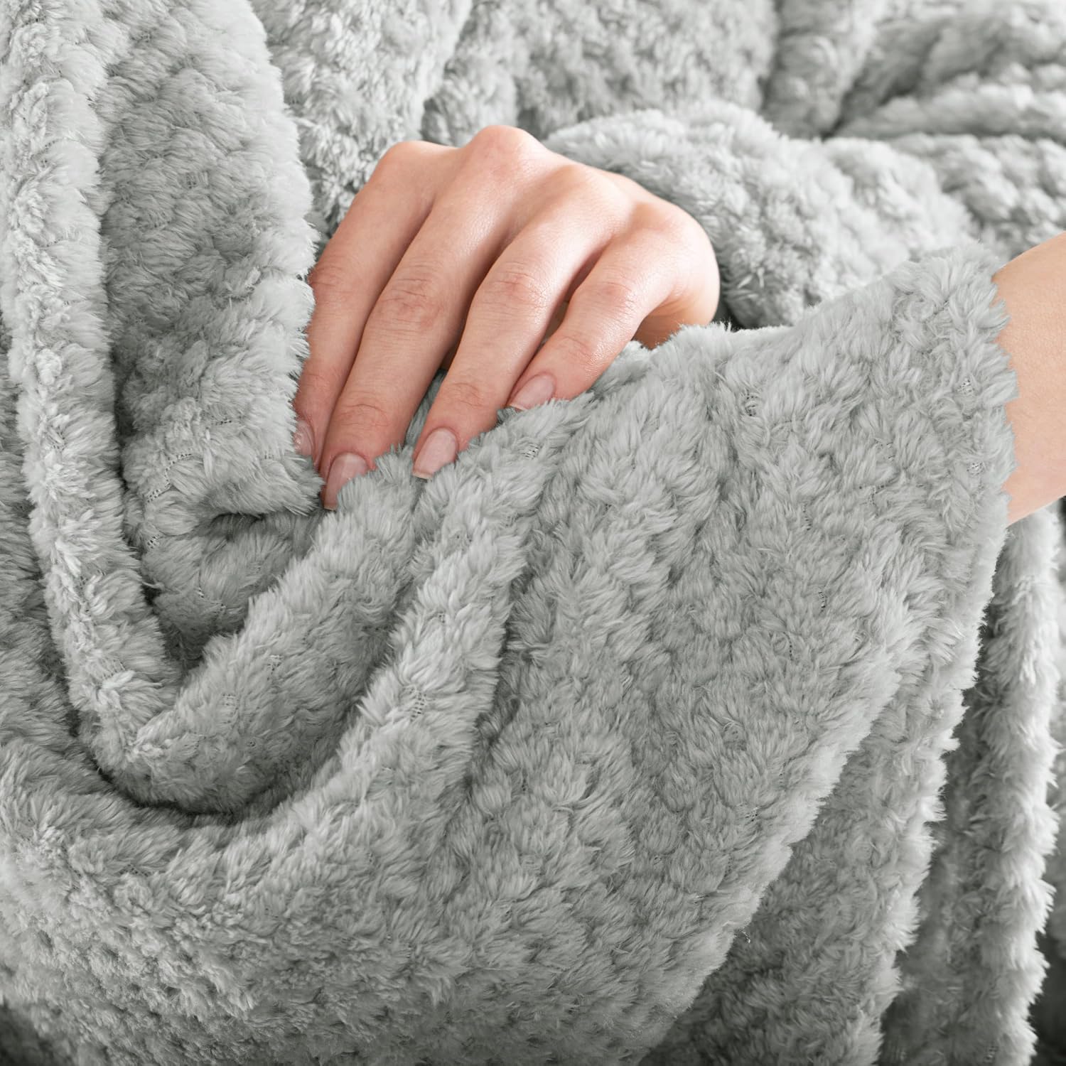 Thumbnail 5 de DecoKing RESTILO Kuscheldecke 70x150 cm – Microfaser, grau anthrazit