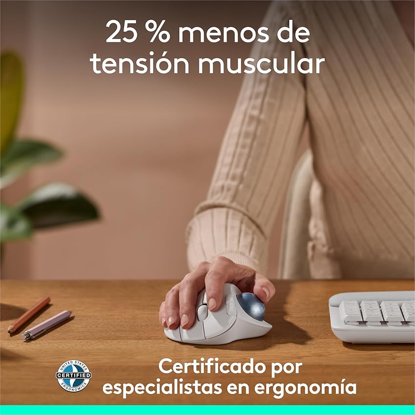 Thumbnail 3 de Logitech ERGO M575S ratón ergonómico inalámbrico