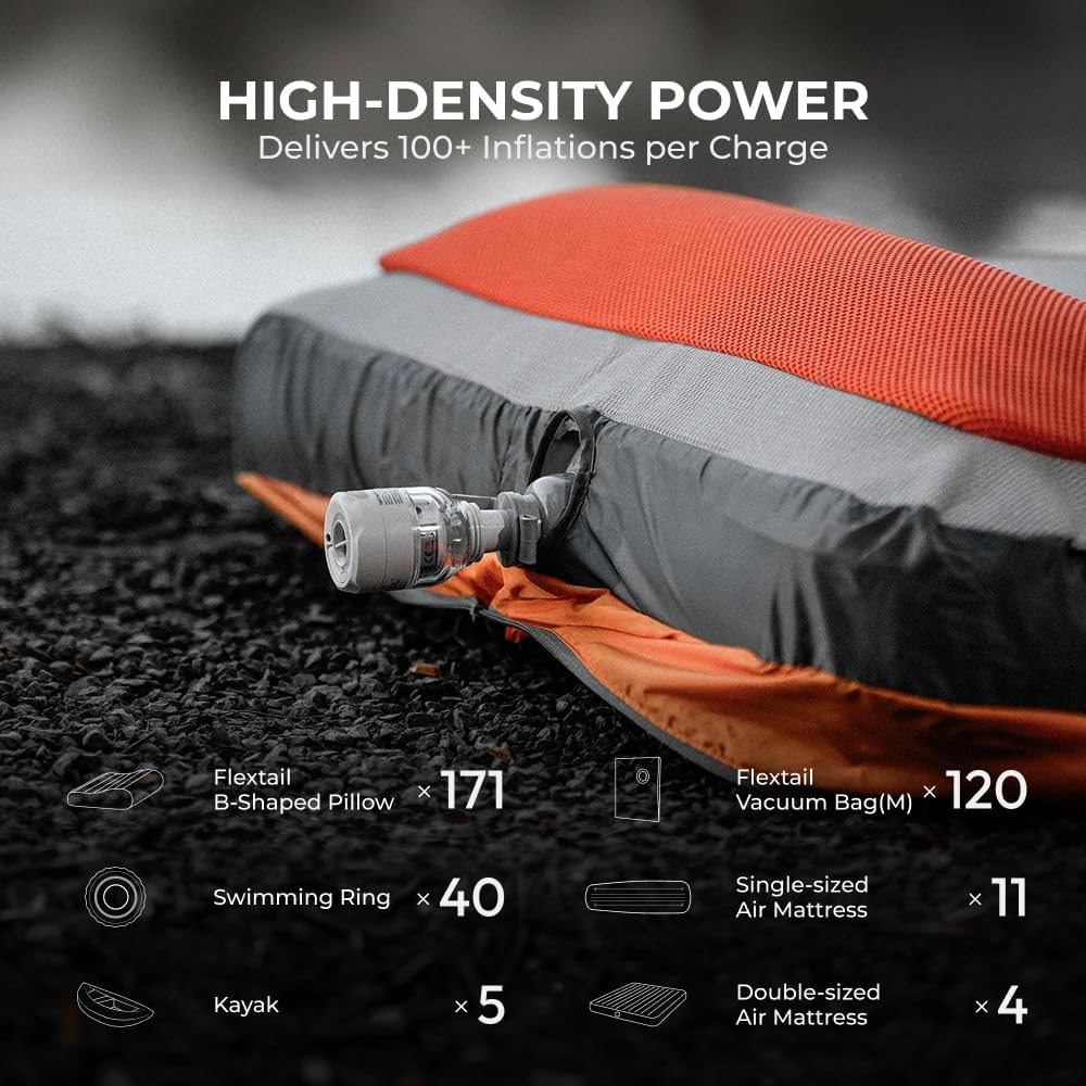 Detalle 2 de FLEXTAILGEAR Portable Air Pump: Tiny, powerful, and versatile for inflatables