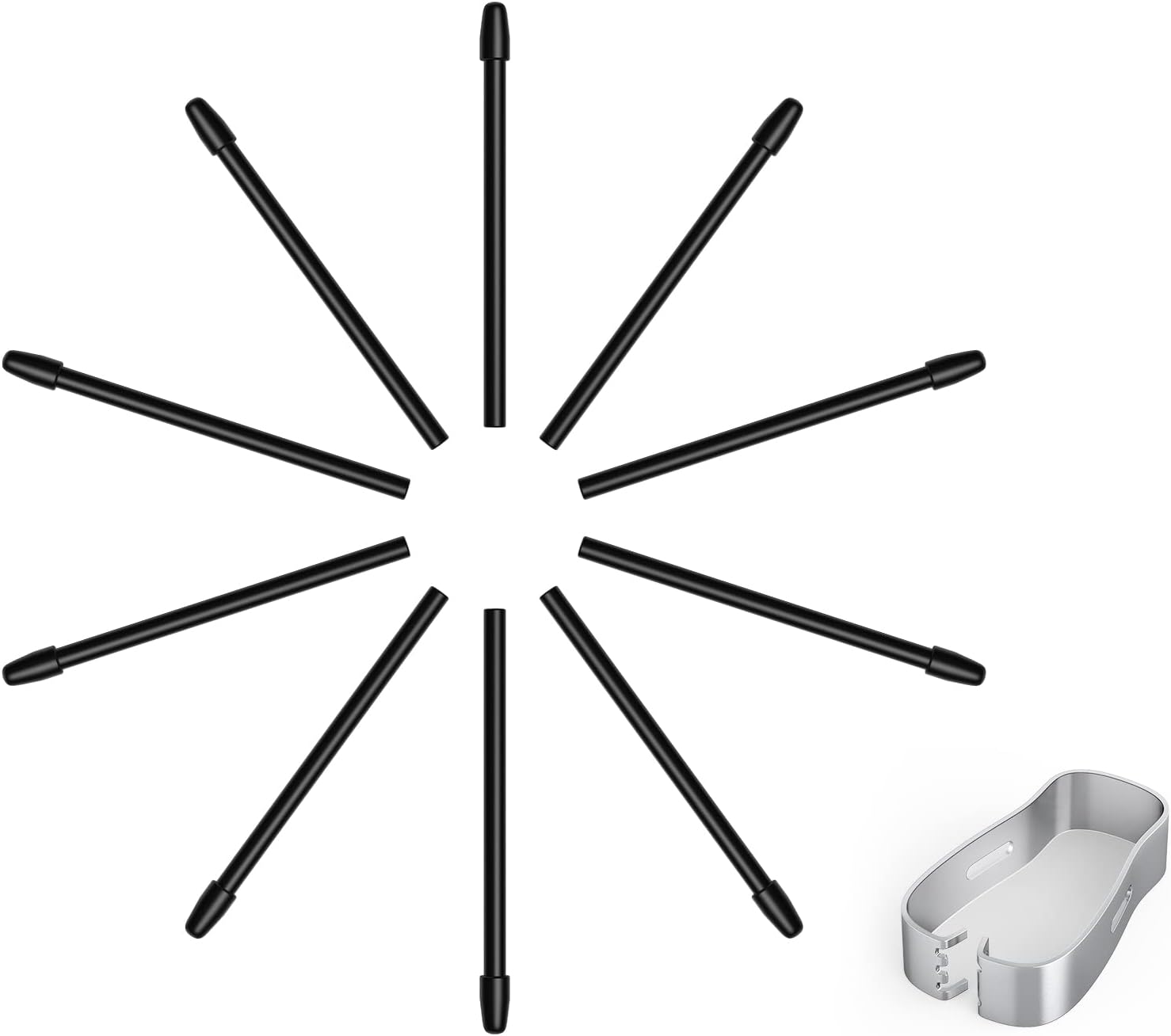 Detalle de (10 Pointes) Embouts de Rechange pour Stylet Remarkable – sensibilité à la pression 4096, support d’écriture inclinable et outil de retrait des pointes