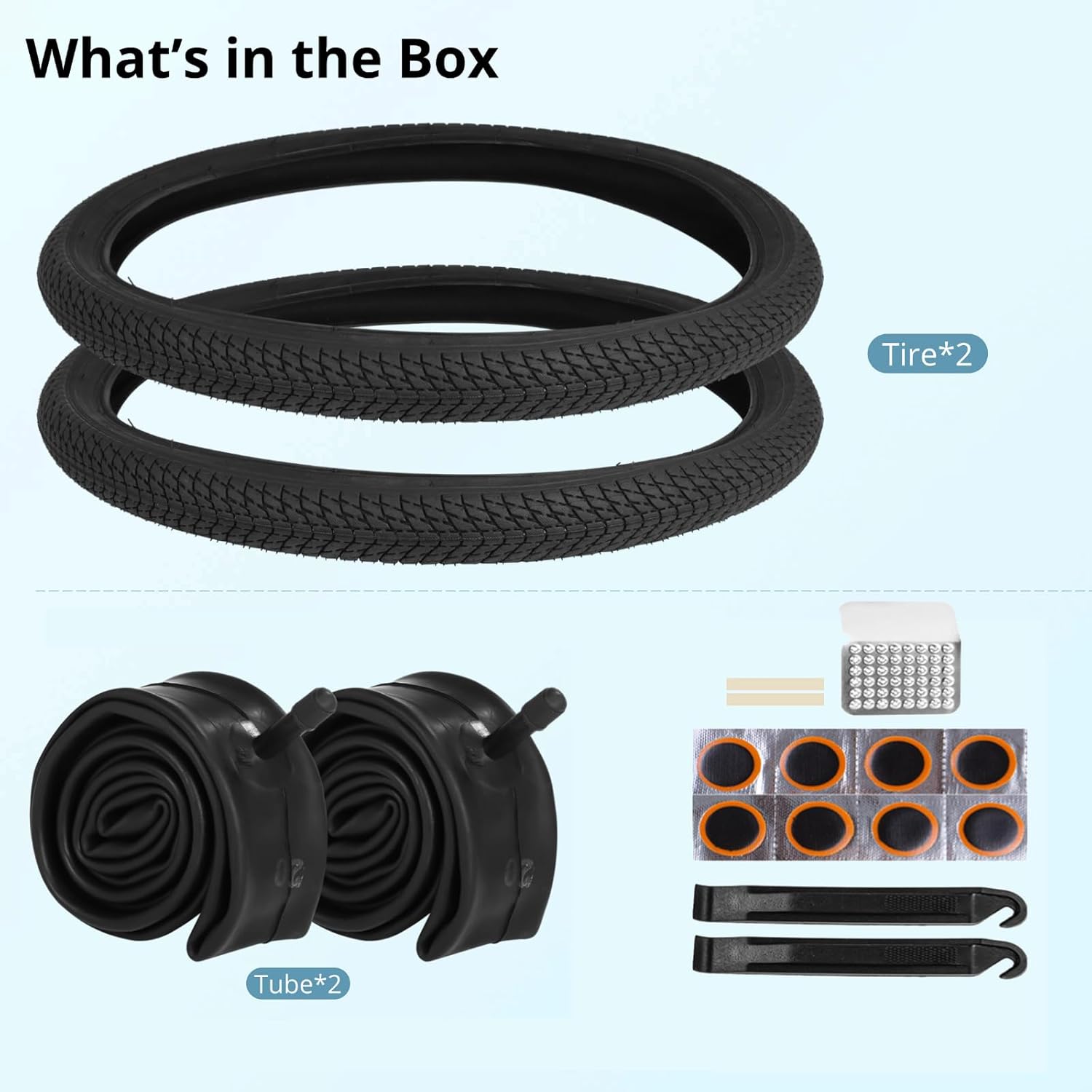 Thumbnail 5 de 20-Zoll Fahrradreifen Set 2er mit Schlauch