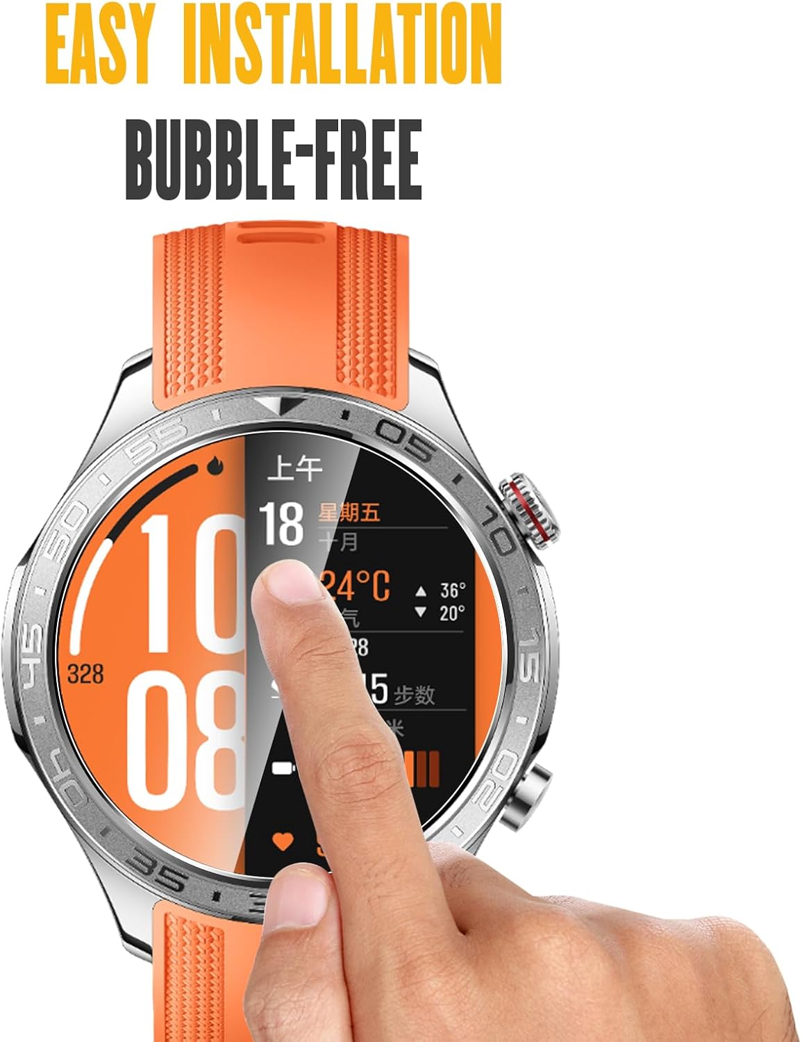 Thumbnail 6 de WFTE 4-Pack Screen Protector for Amazfit T-rex 3 / HONOR Watch 5 Pro