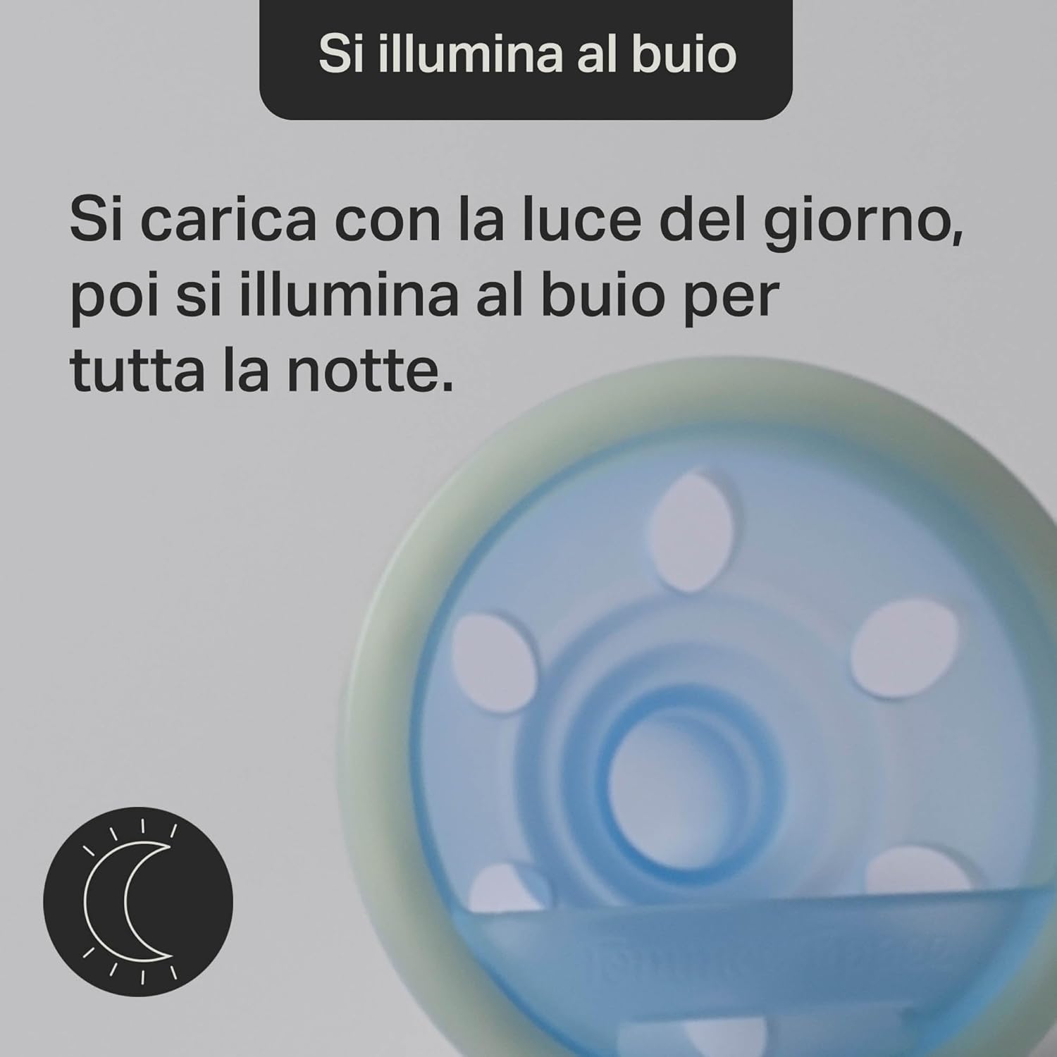 Detalle de Tommee Tippee Ciuccio Simile al Seno Night Glow 6-18 Mesi – Confezione da 4, Tettarella Orthodontica in Silicone