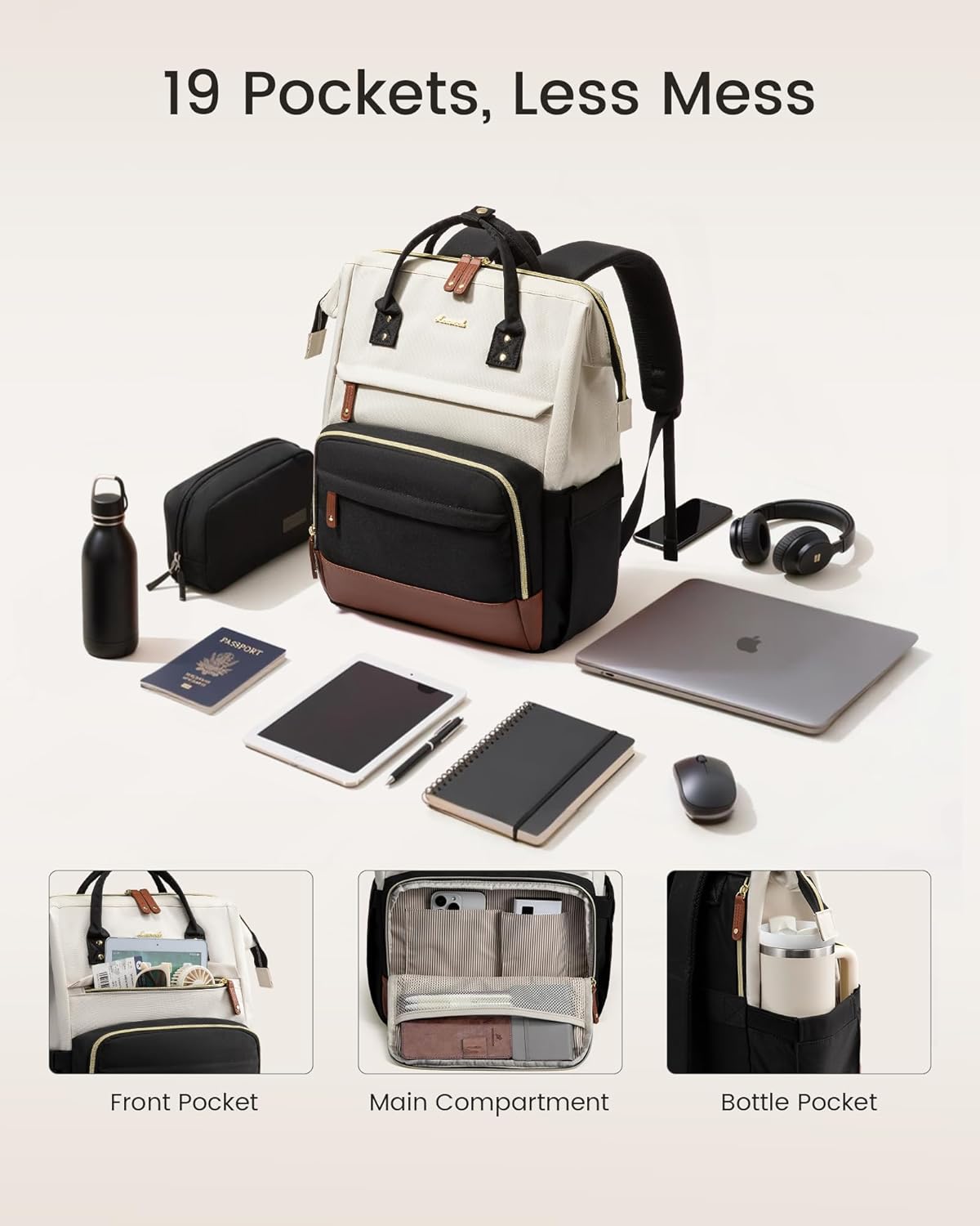 Thumbnail 4 de LOVEVOOK 15.6" Laptop Backpack for Women