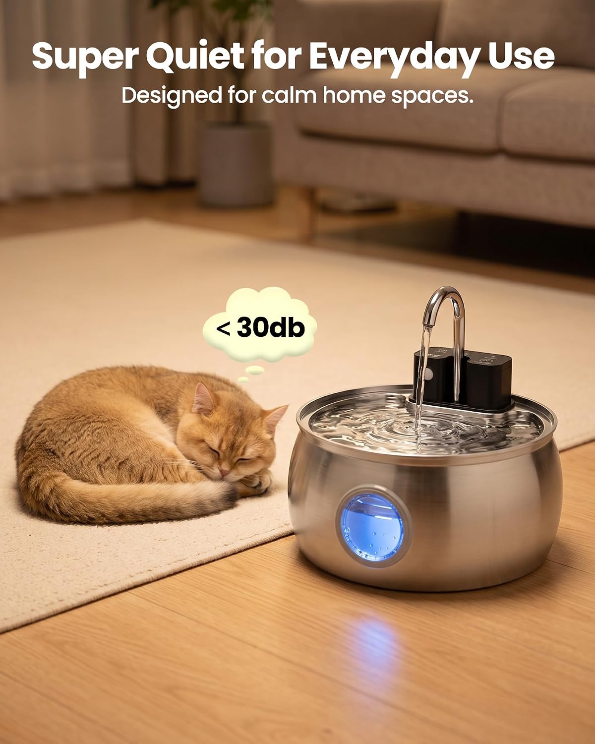 Thumbnail 6 de Tomxcute Cat Water Fountain, 4L