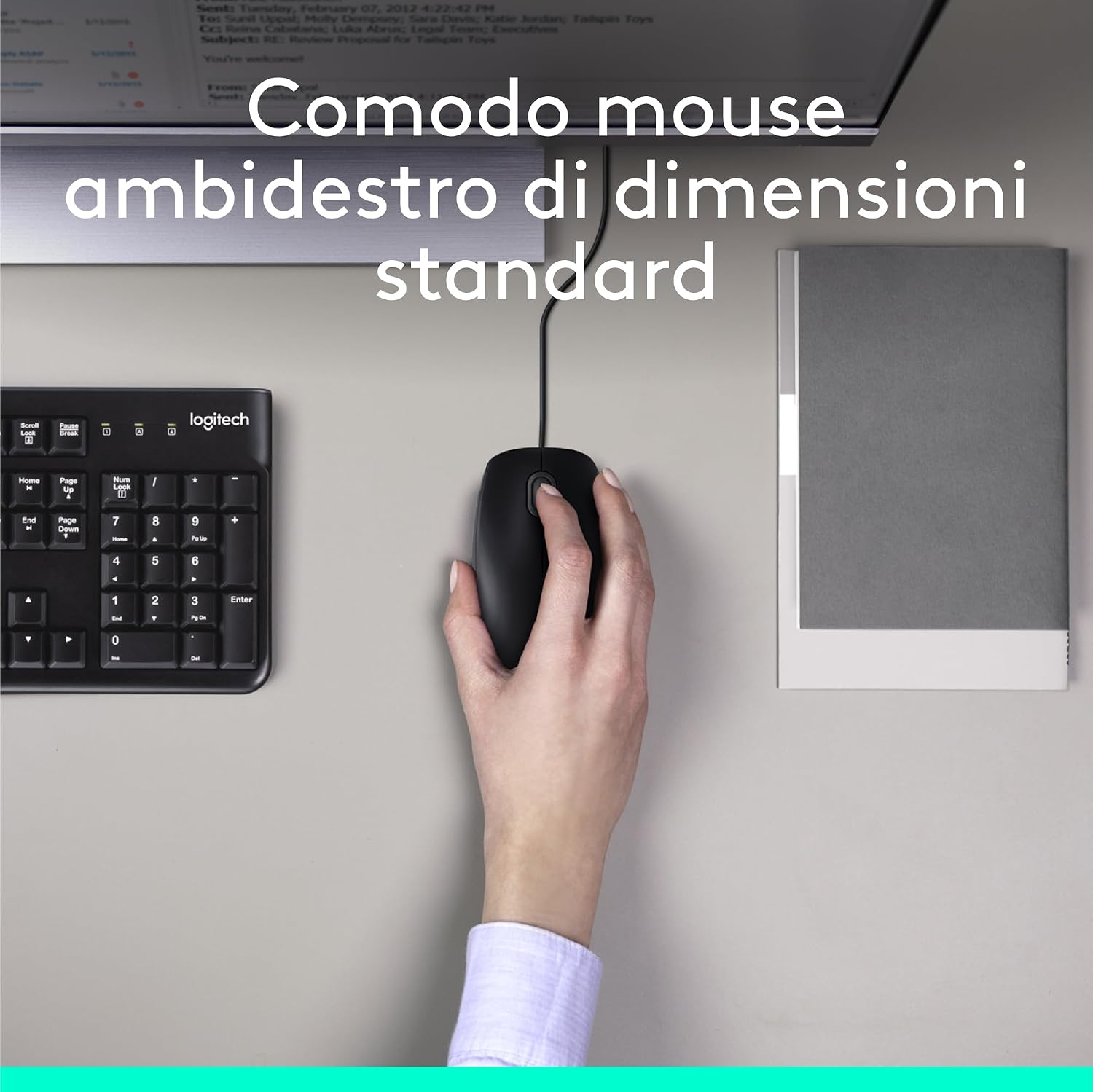 Detalle de Logitech MK120 tastiera e mouse 1000 dpi