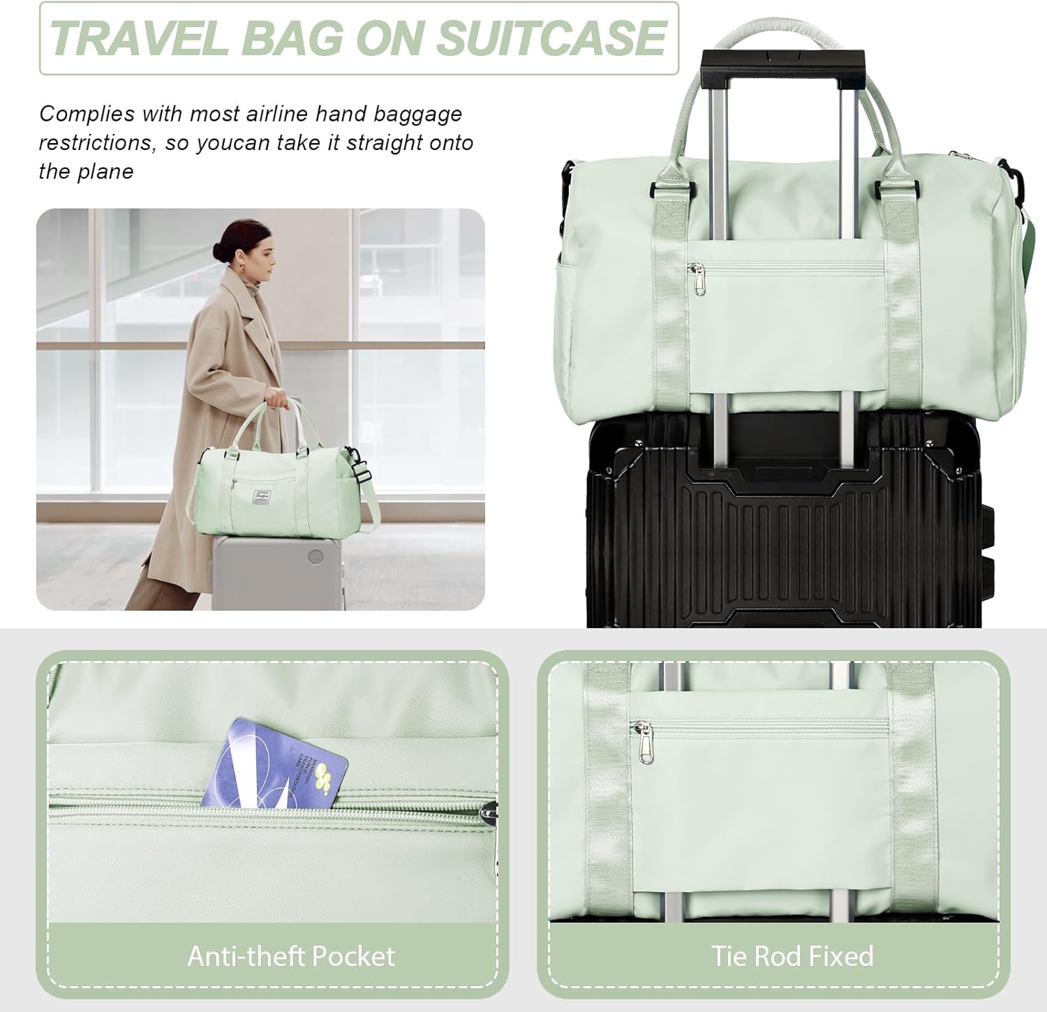 Thumbnail 4 de HYC00 Sport Duffel Bag – Großzügige Sporttasche mit Nass-/Schmutzfach, Schuhfach und praktischem Reisestandard
