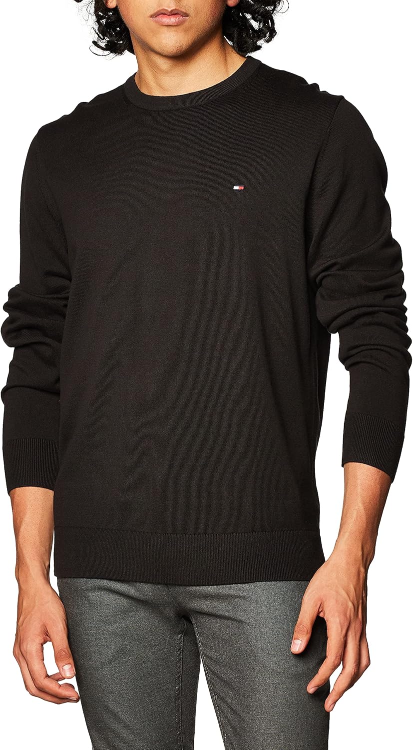 Thumbnail 3 de Tommy Hilfiger Herren Pullover Essential Cotton Crew Neck aus Baumwolle