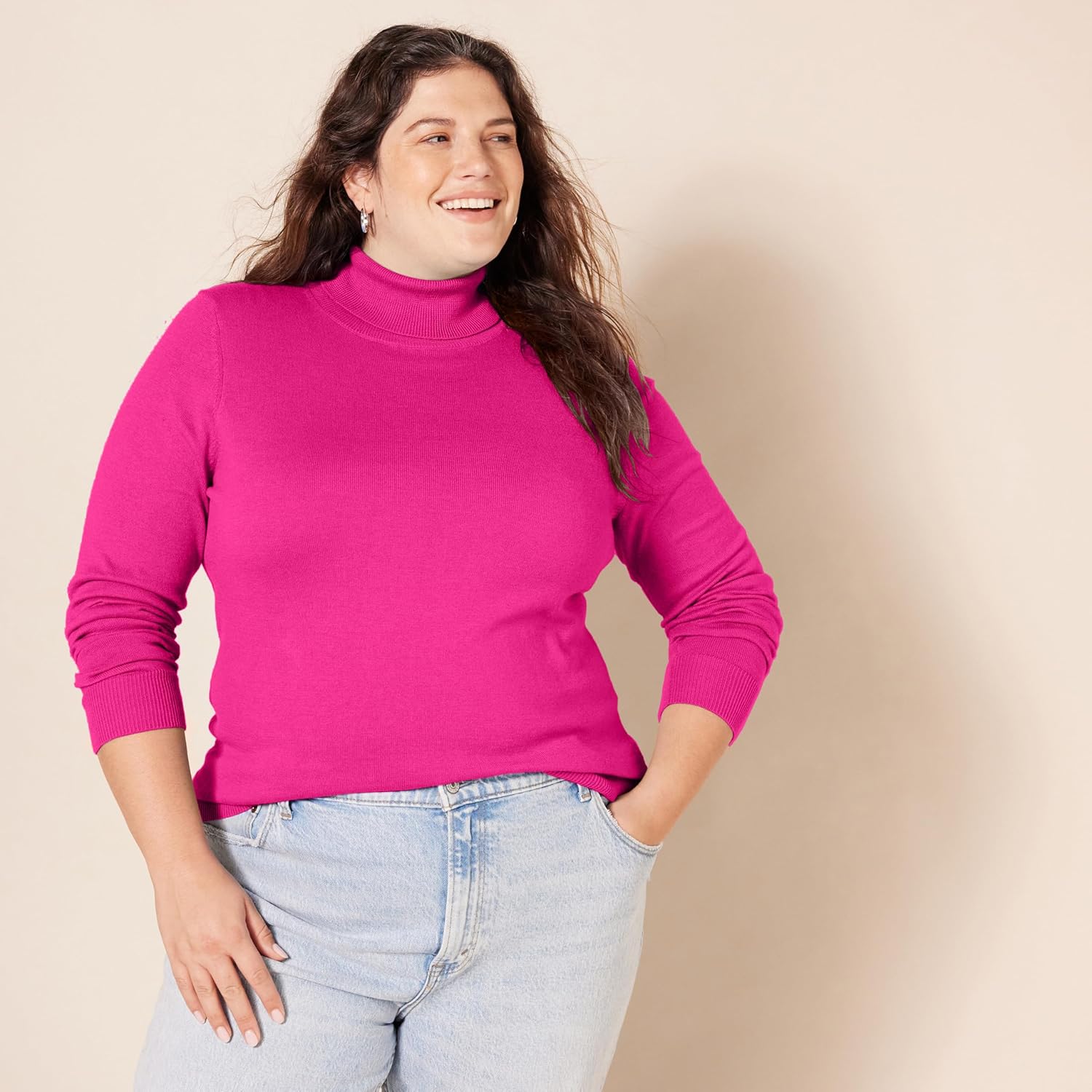 Thumbnail 4 de Amazon Essentials Damen Leichter Langärmliger Rollkragenpullover – Klassischer Schnitt, Übergröße