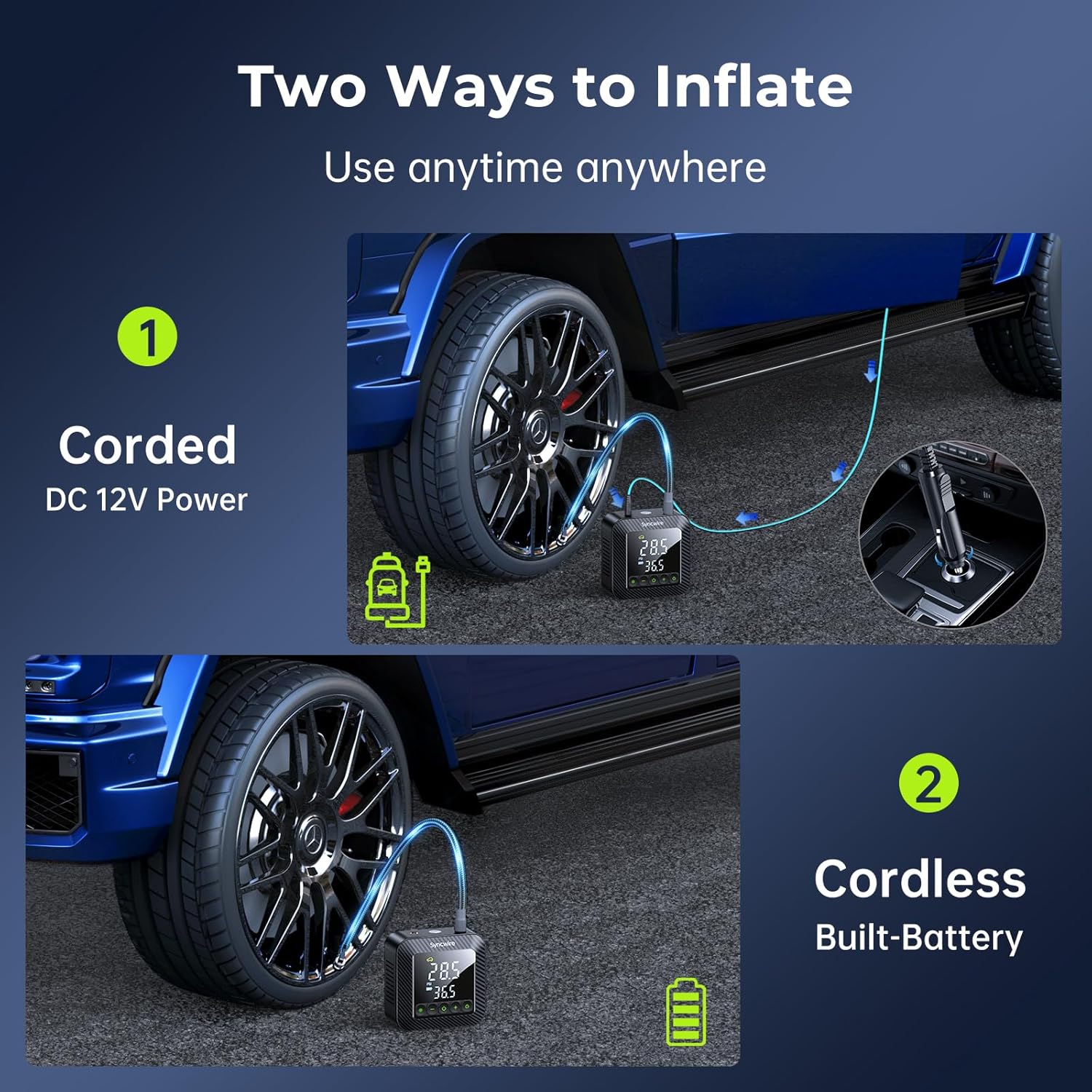 Thumbnail 5 de Syncwire Tyre Inflator 7800mAh Portable