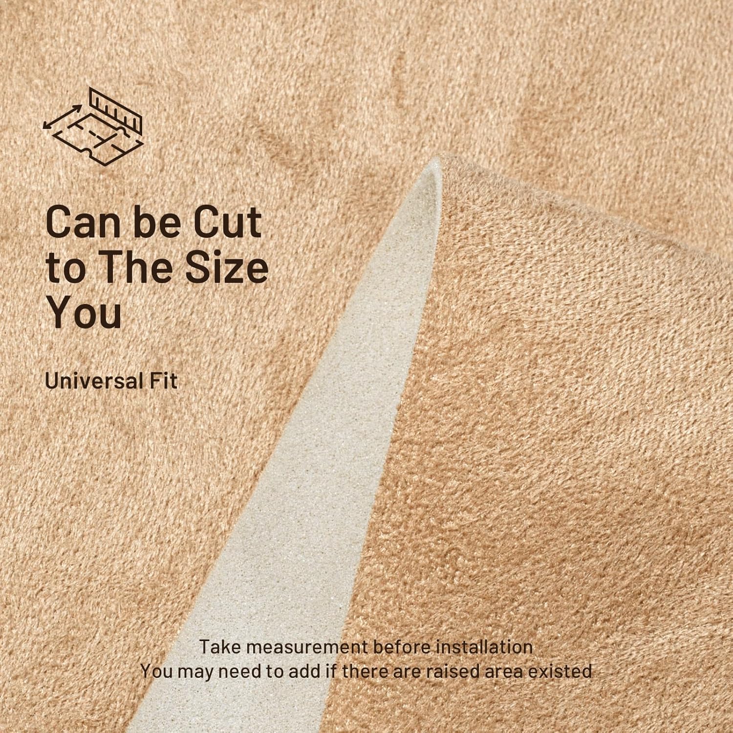 Thumbnail 5 de Babnecl Suede Headliner Fabric 38x60 Beige