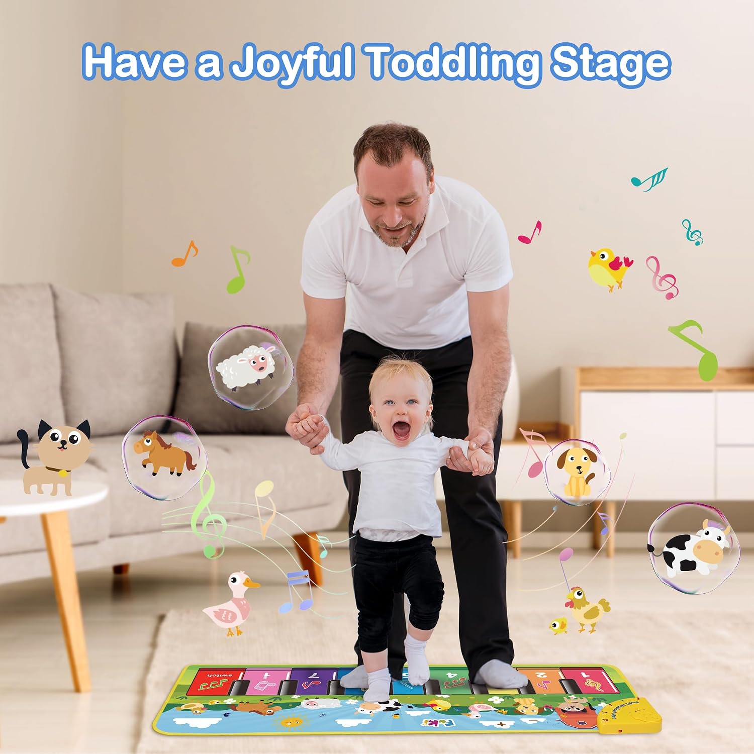 Thumbnail 5 de FOKI Floor Piano Mat for Toddlers, Age 1–5 🎹