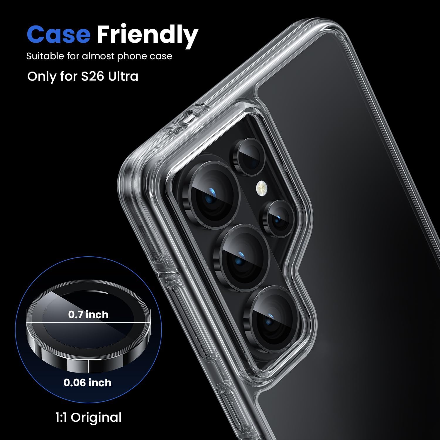 Thumbnail 4 de WSKEN Galaxy S26 Ultra Camera Lens Protector