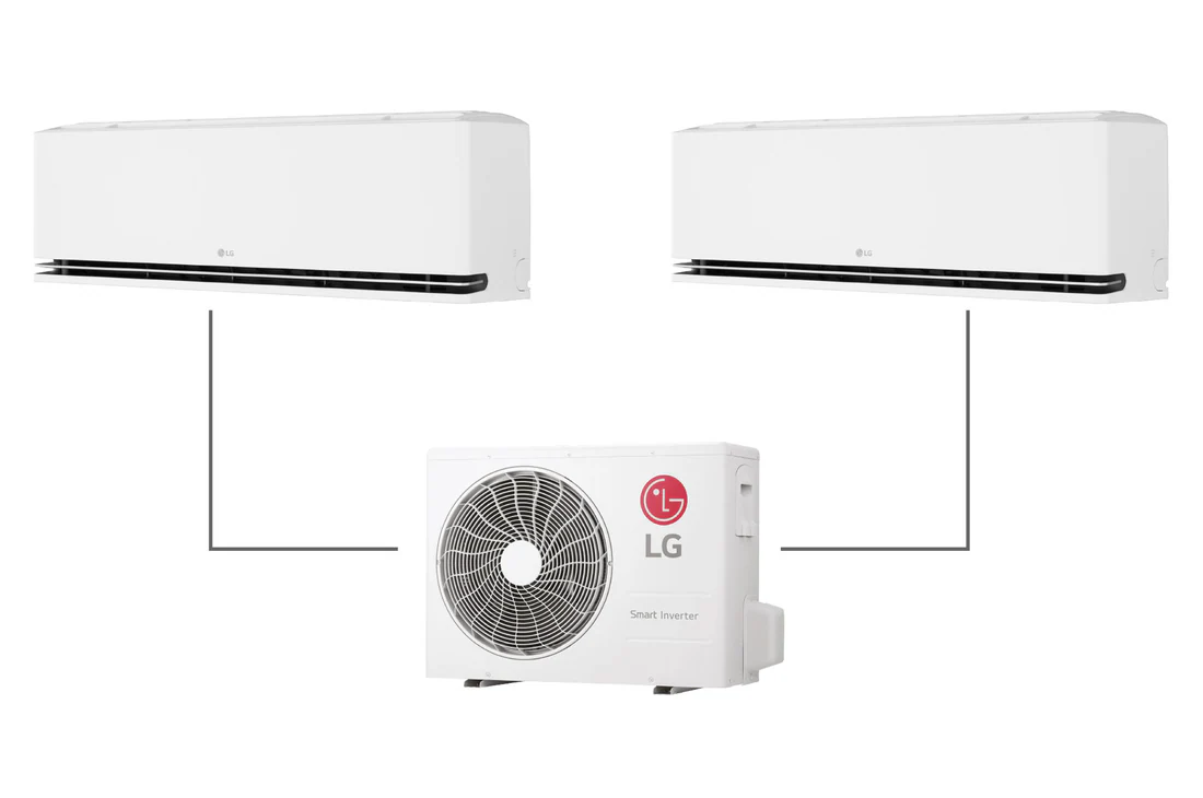 Detalle 2 de LG Dualcool AI Air S: Aire acondicionado 2x1 con 2150+2150 frigorías y Garantía de por Vida