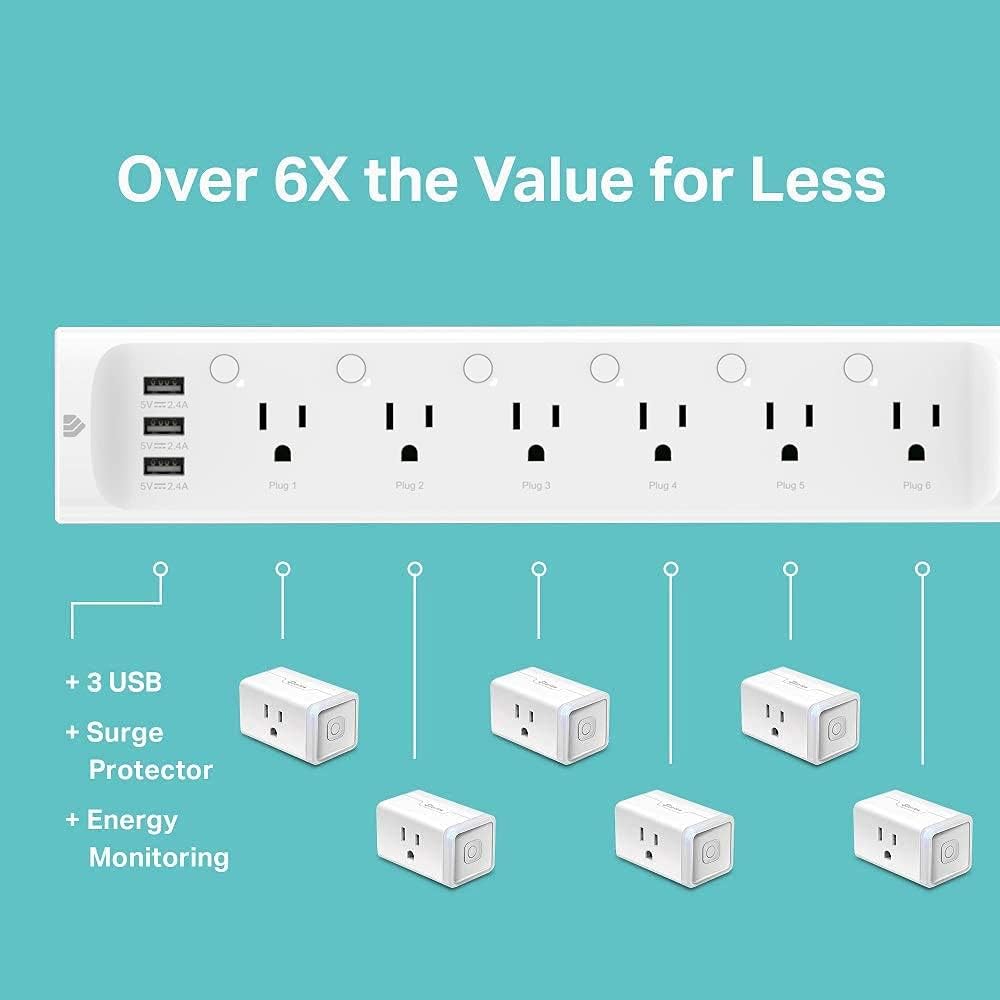 Detalle de Kasa HS300 Smart Power Strip 6-outlet with USB ๐