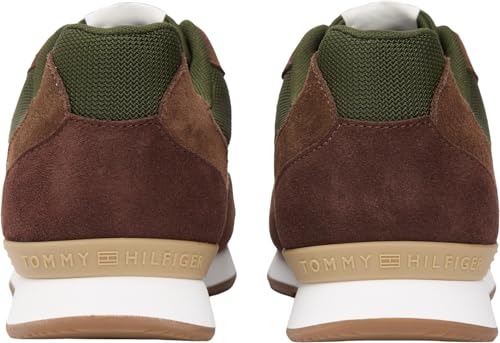 Thumbnail 3 de Tommy Hilfiger Runner Icon Mix Fm0fm05679 – Tenis bajos para hombre en Verde Abeto Ártico, talla 44 EU