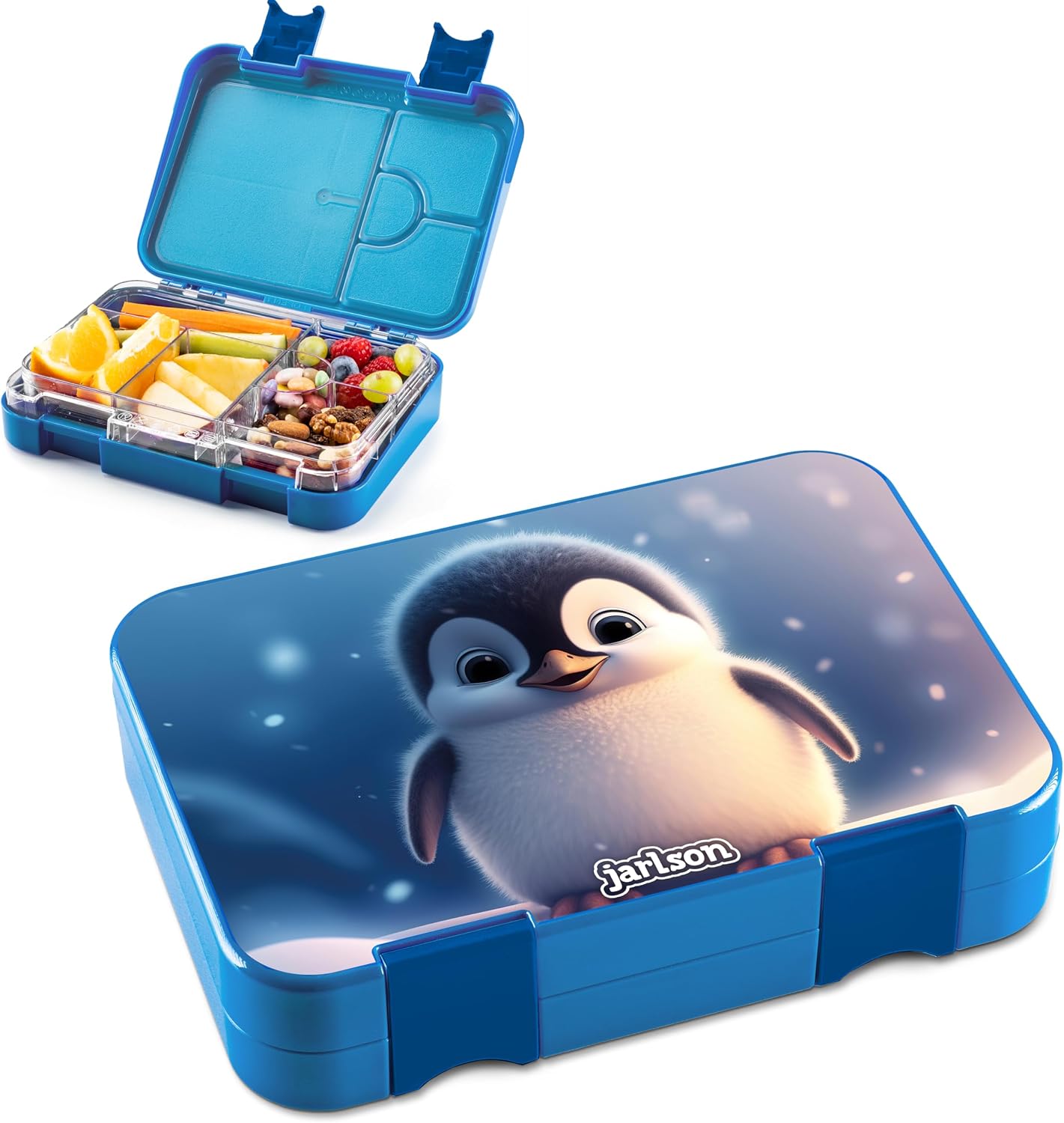 Thumbnail 6 de Jarlson Lunch Box Bambini 850ml: Bento Box con 6 Scomparti, Sicura e Pratica per Scuola e Asilo