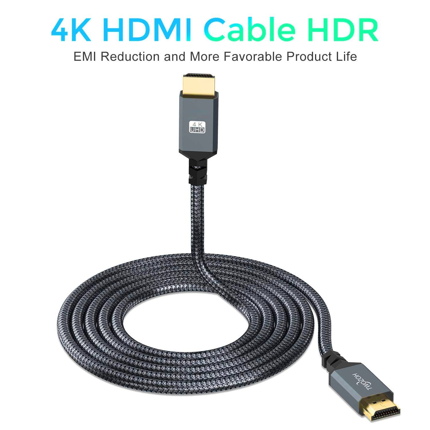 Detalle 1 de Twozoh 4K HDMI Kabel 3M