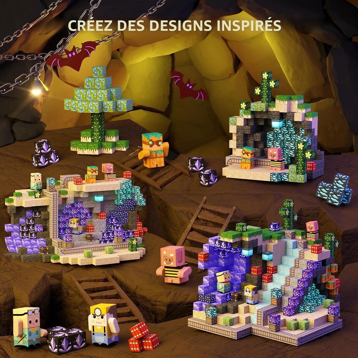 Thumbnail 2 de GobiDex MagWonder Blocs Magnétiques – Ensemble de 100 pièces pour enfants